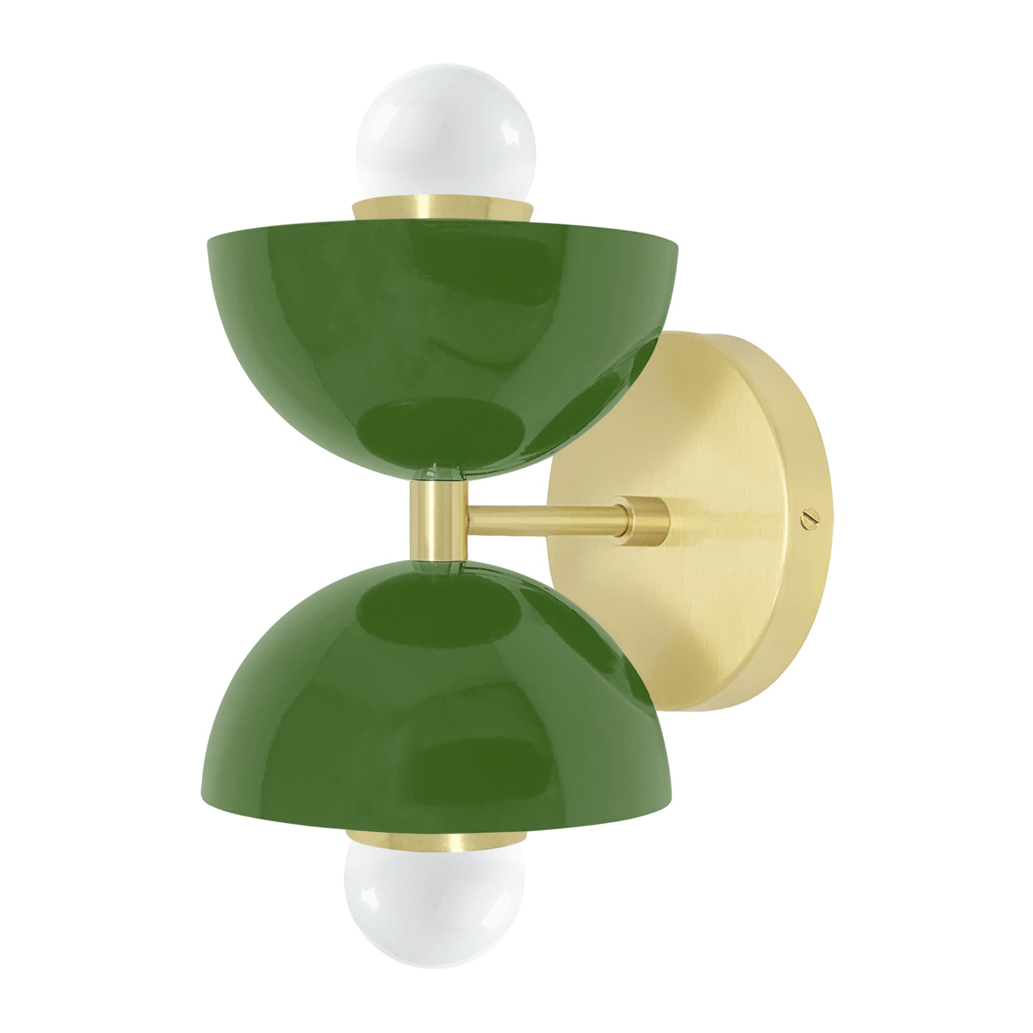 Brass and python green color Amigo sconce Dutton Brown lighting