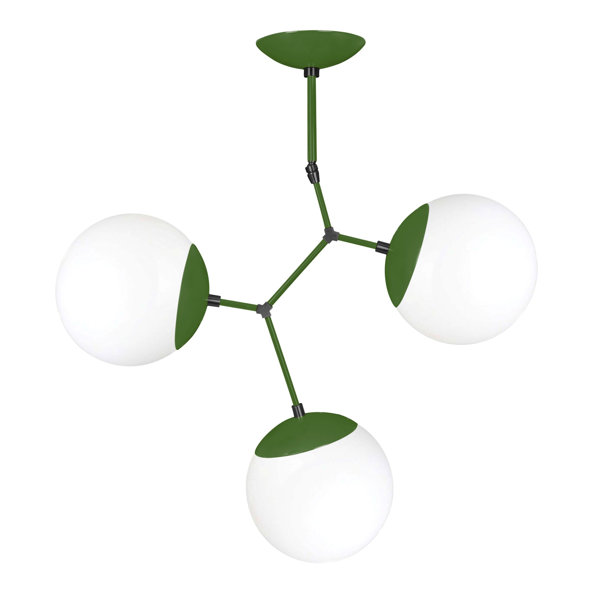 Black and python green color Astar 3 chandelier Dutton Brown lighting