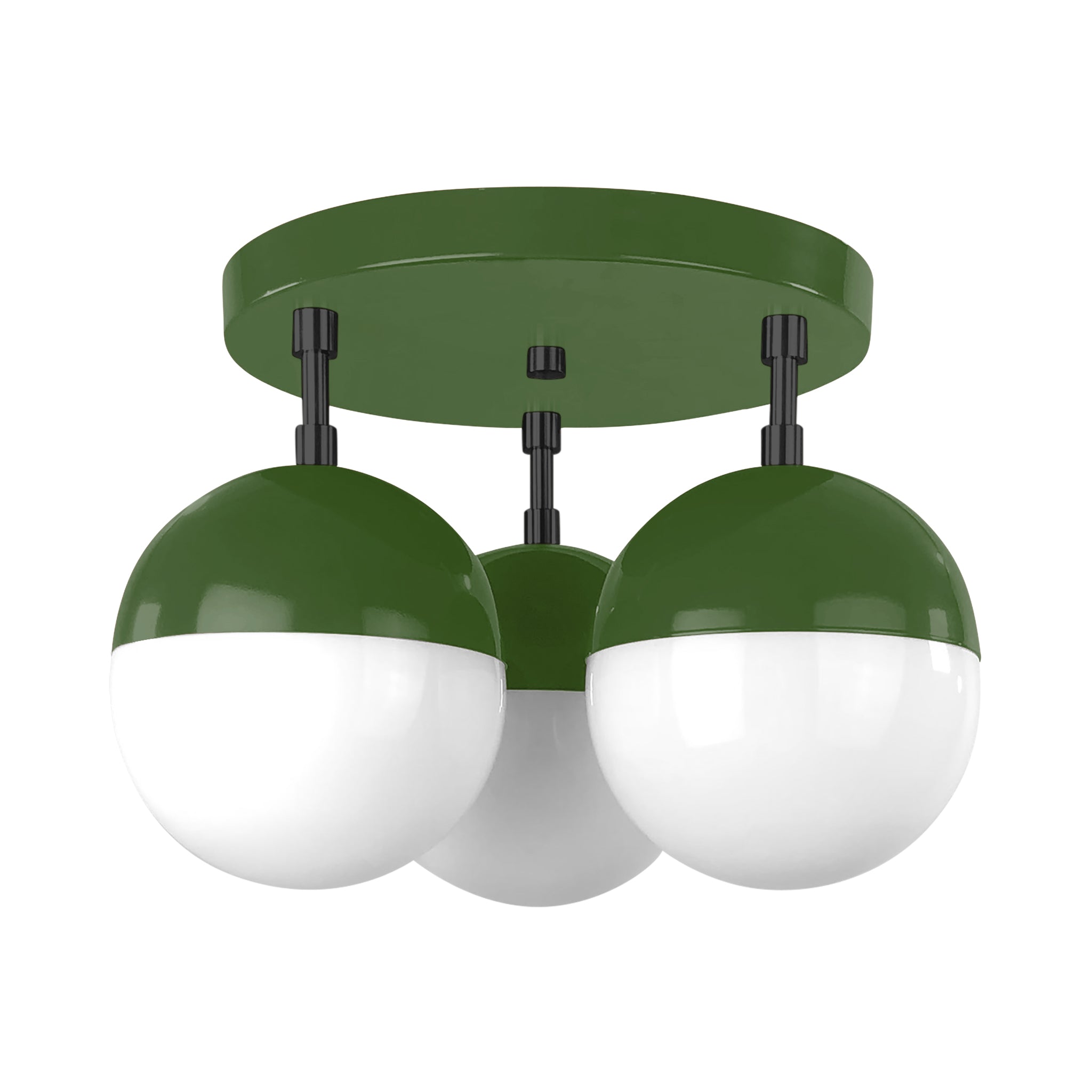 Black and python green color Ballsy flush mount Dutton Brown lighting
