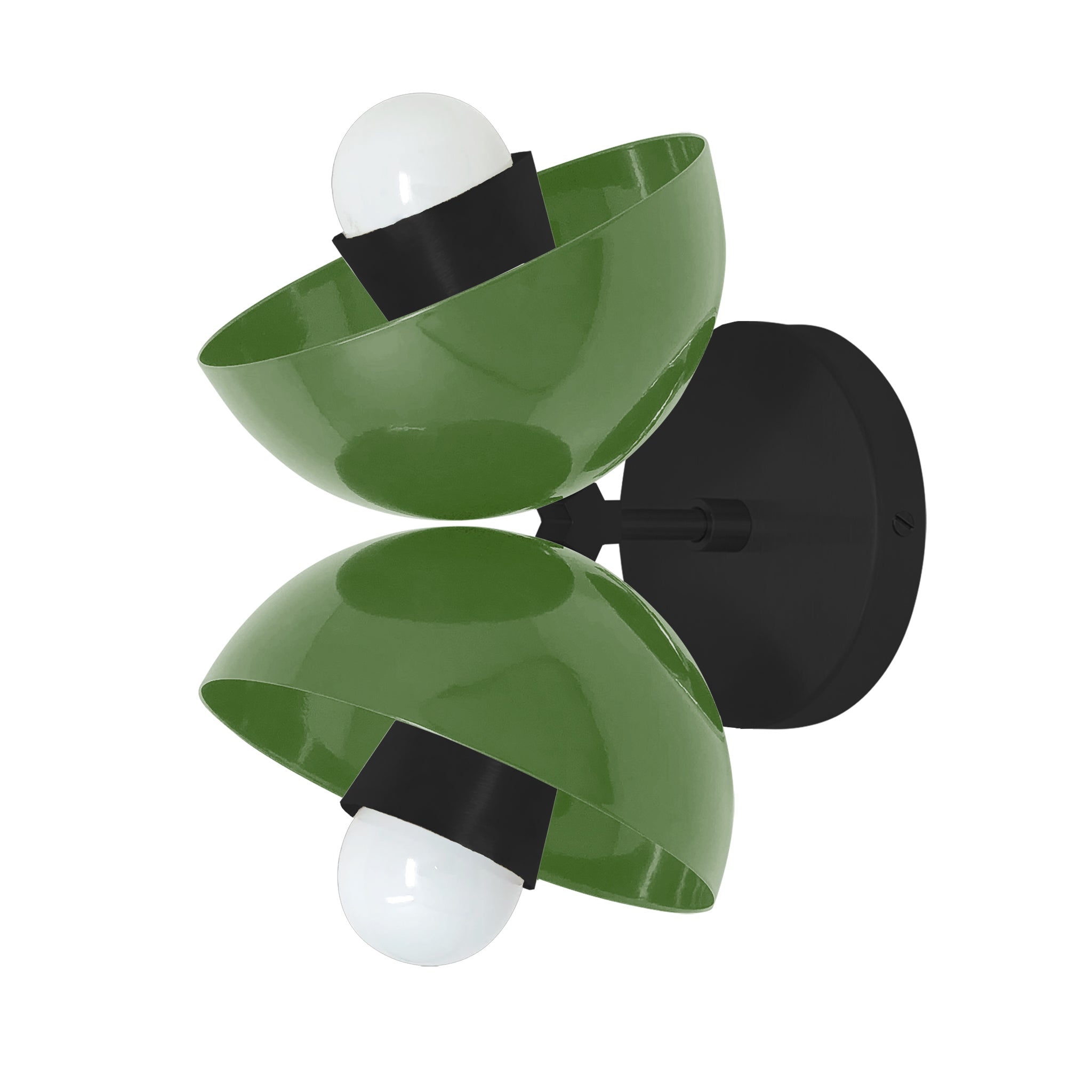 Black and python green color Beso sconce Dutton Brown lighting