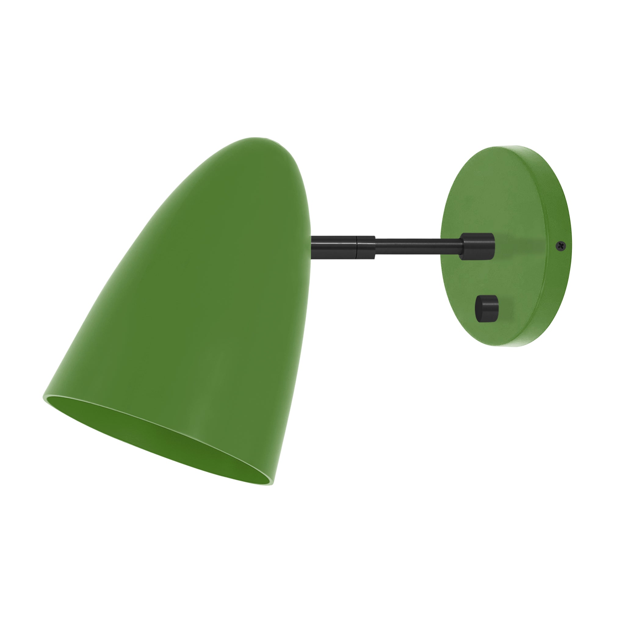 Black and python green color Boom sconce 3" arm Dutton Brown lighting