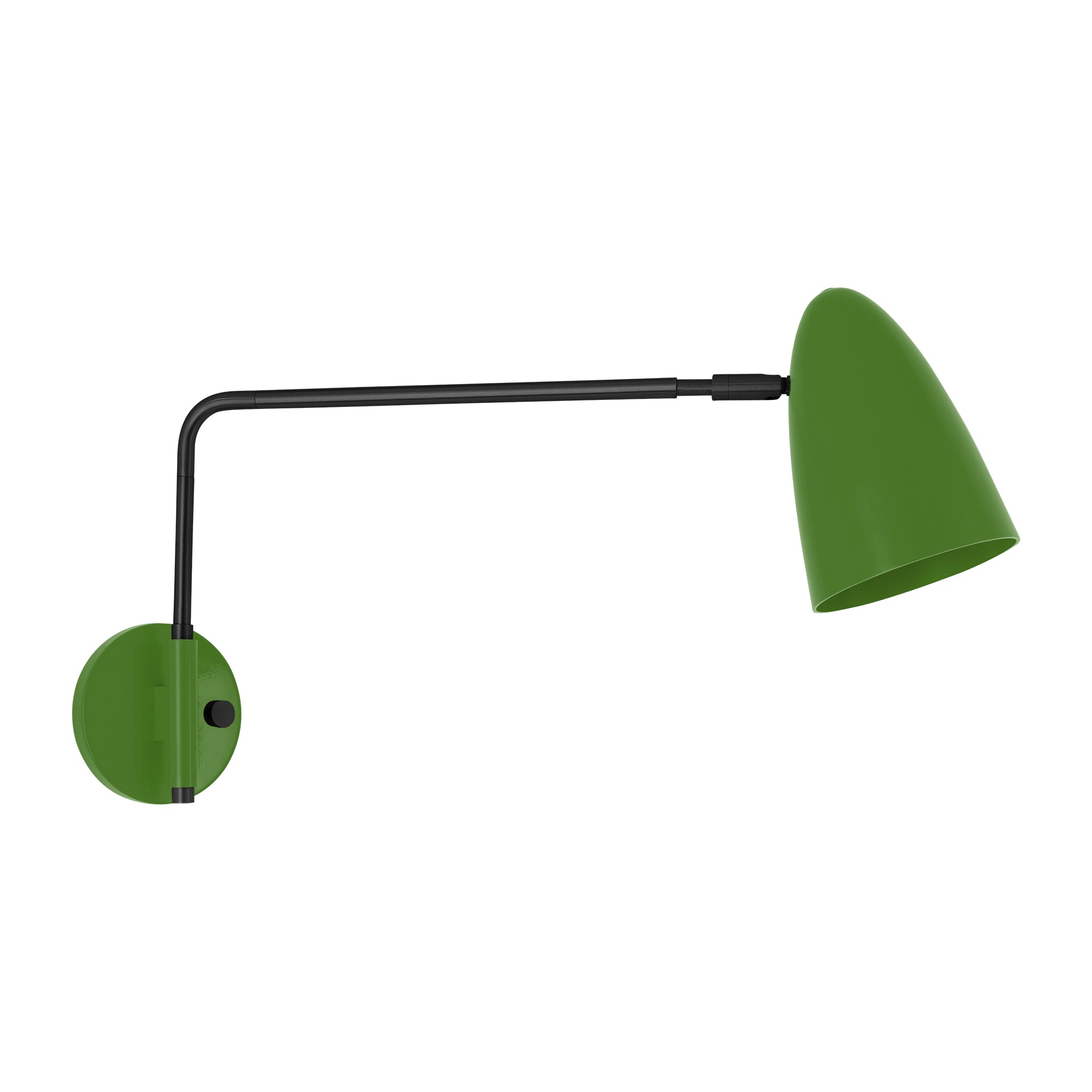 Black and python green color Boom Swing Arm sconce Dutton Brown lighting