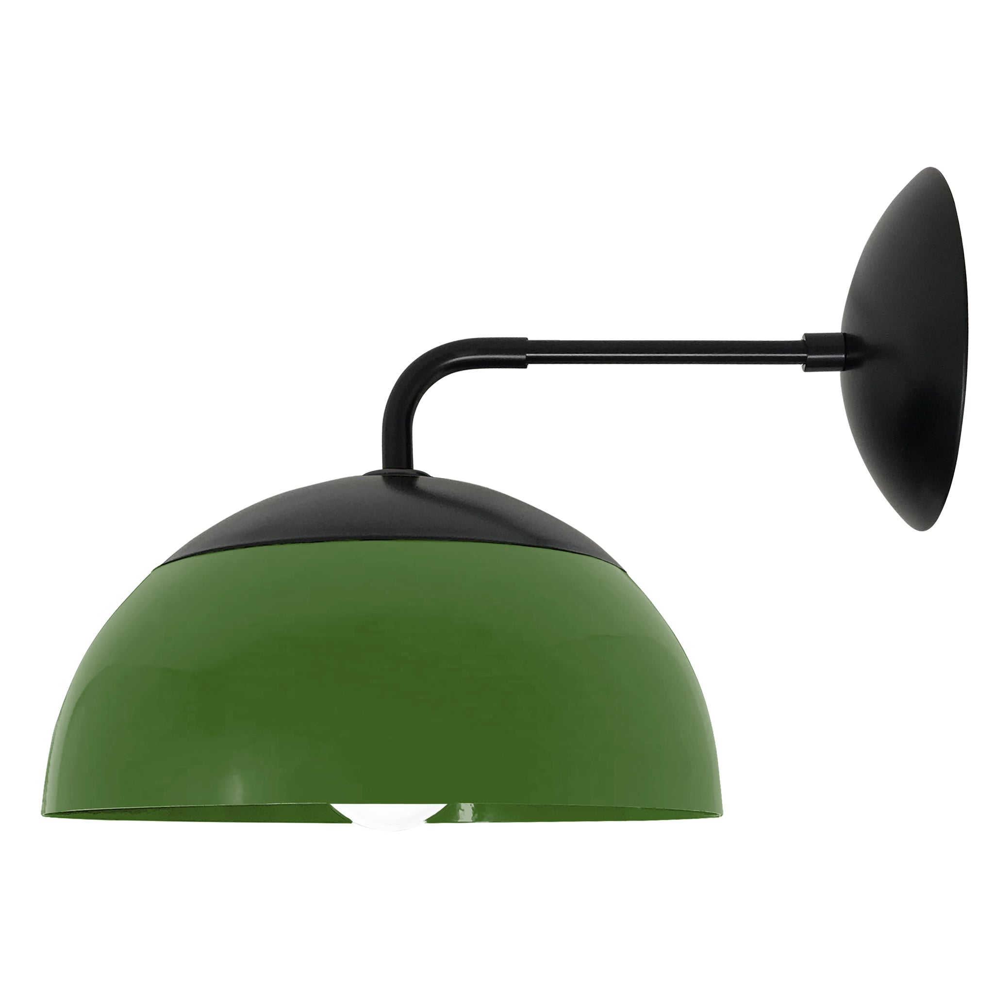 Black and python green color Cadbury sconce 8" Dutton Brown lighting
