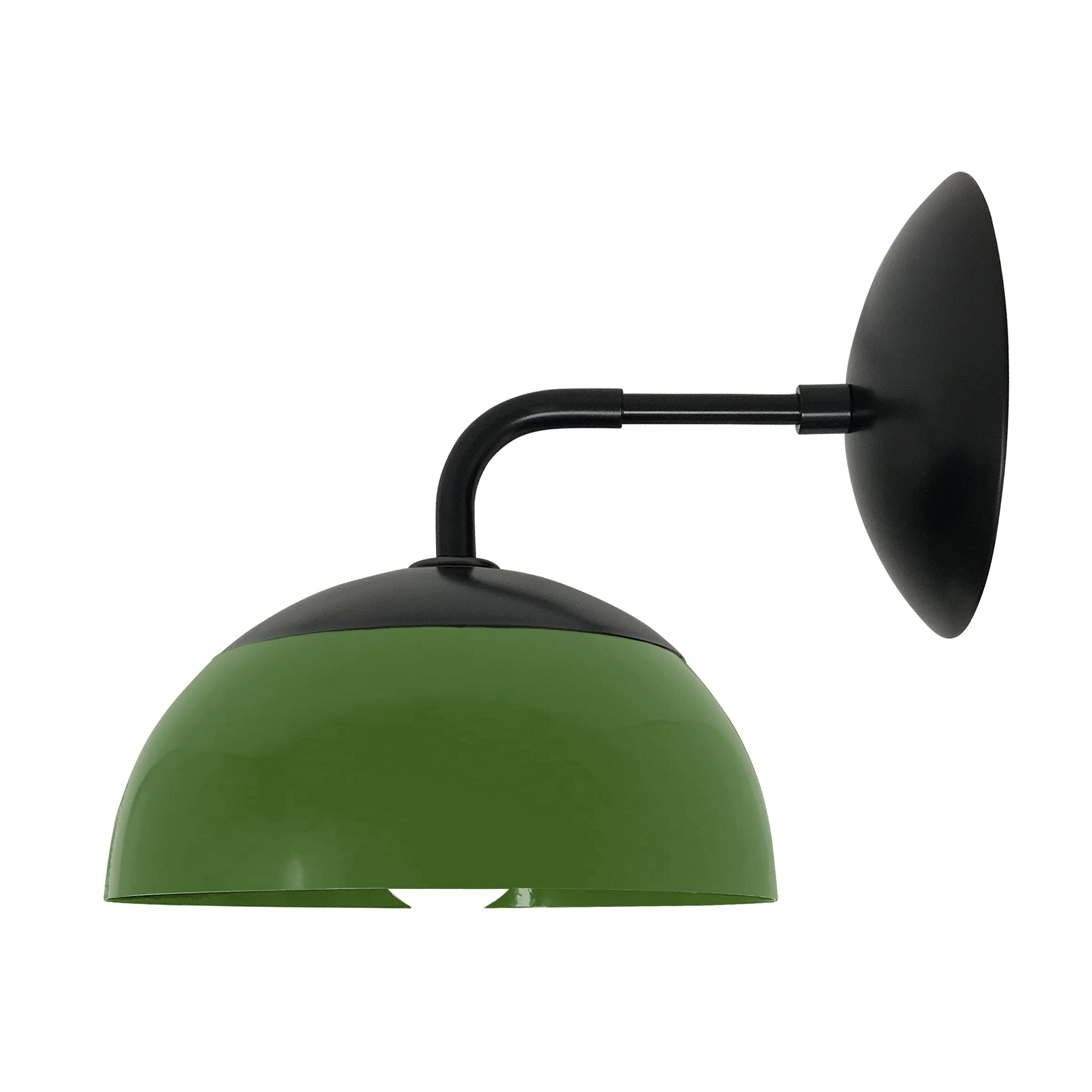 Black and python green color Cadbury sconce 8" Dutton Brown lighting
