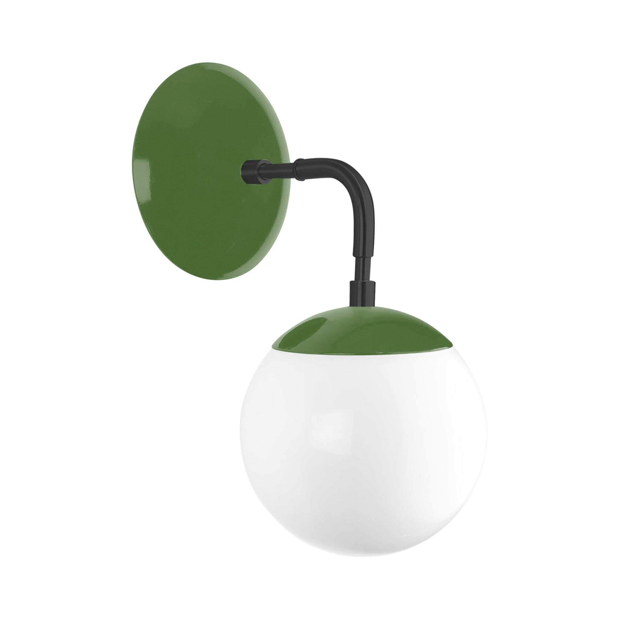 Black and python green color Cap sconce 6" Dutton Brown lighting