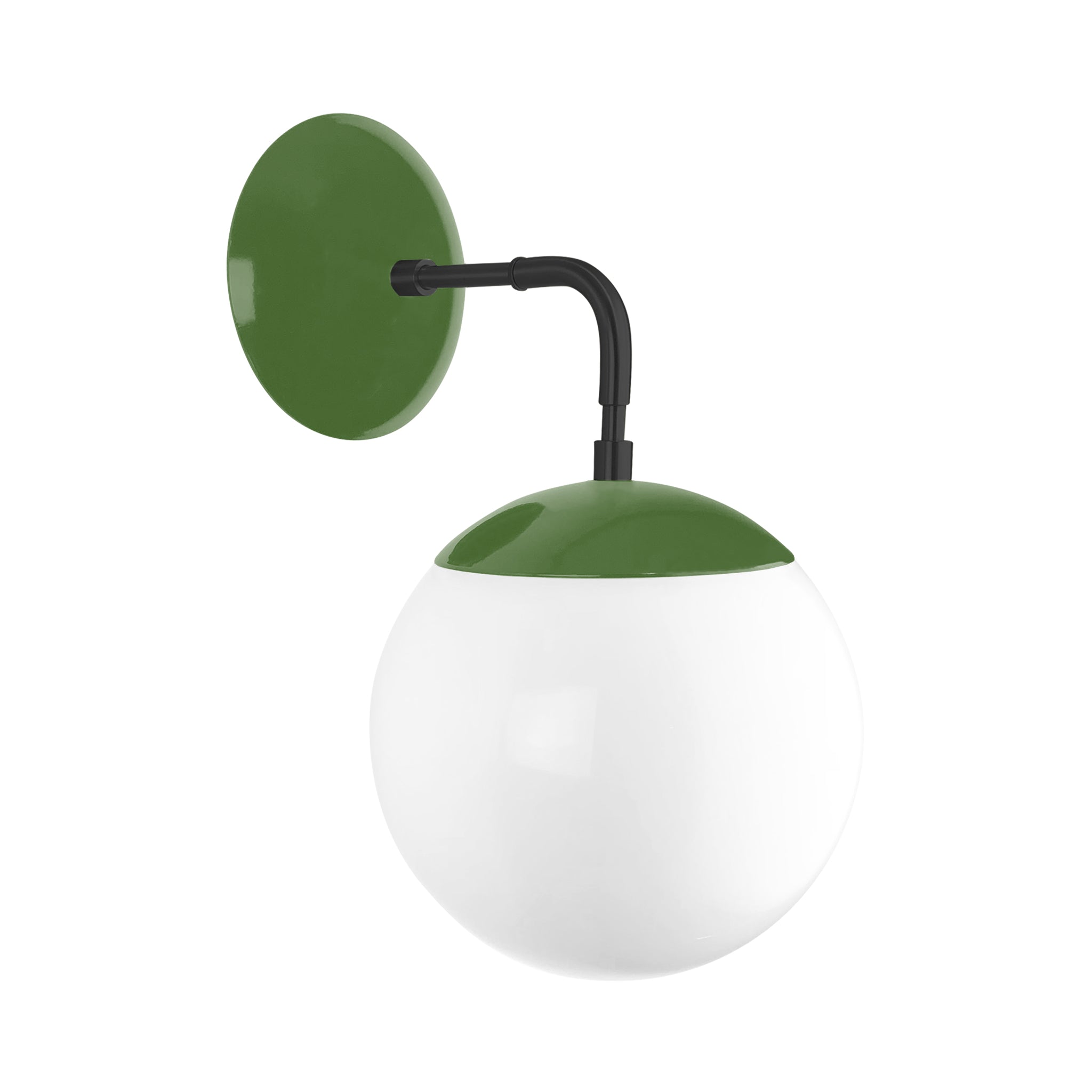 Black and python green color Cap sconce 8" Dutton Brown lighting