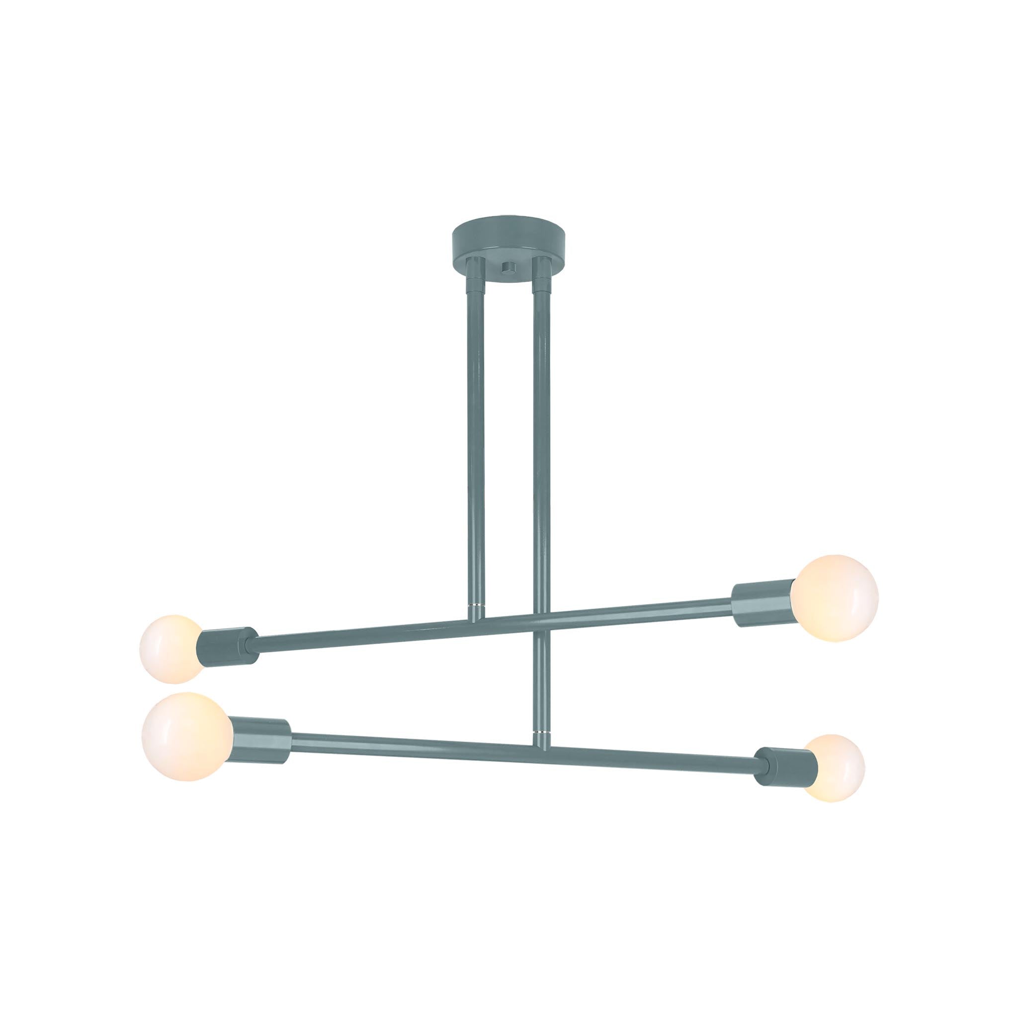 Lagoon color Captain chandelier 29" Dutton Brown lighting