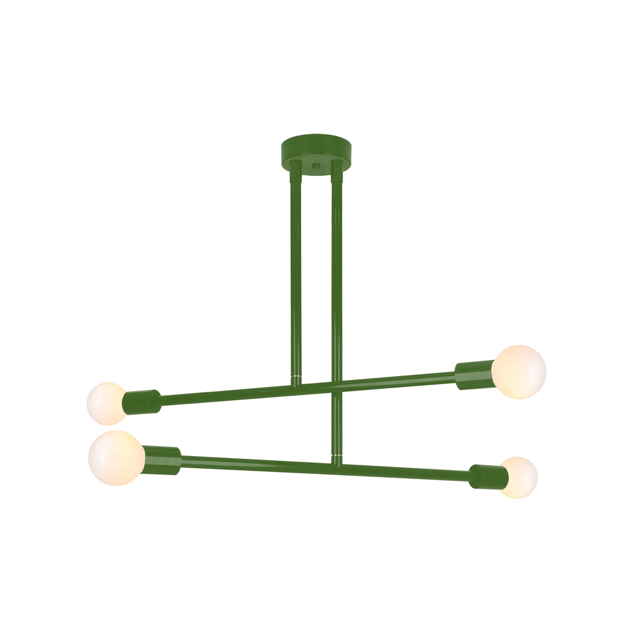Python green color Captain chandelier 29" Dutton Brown lighting