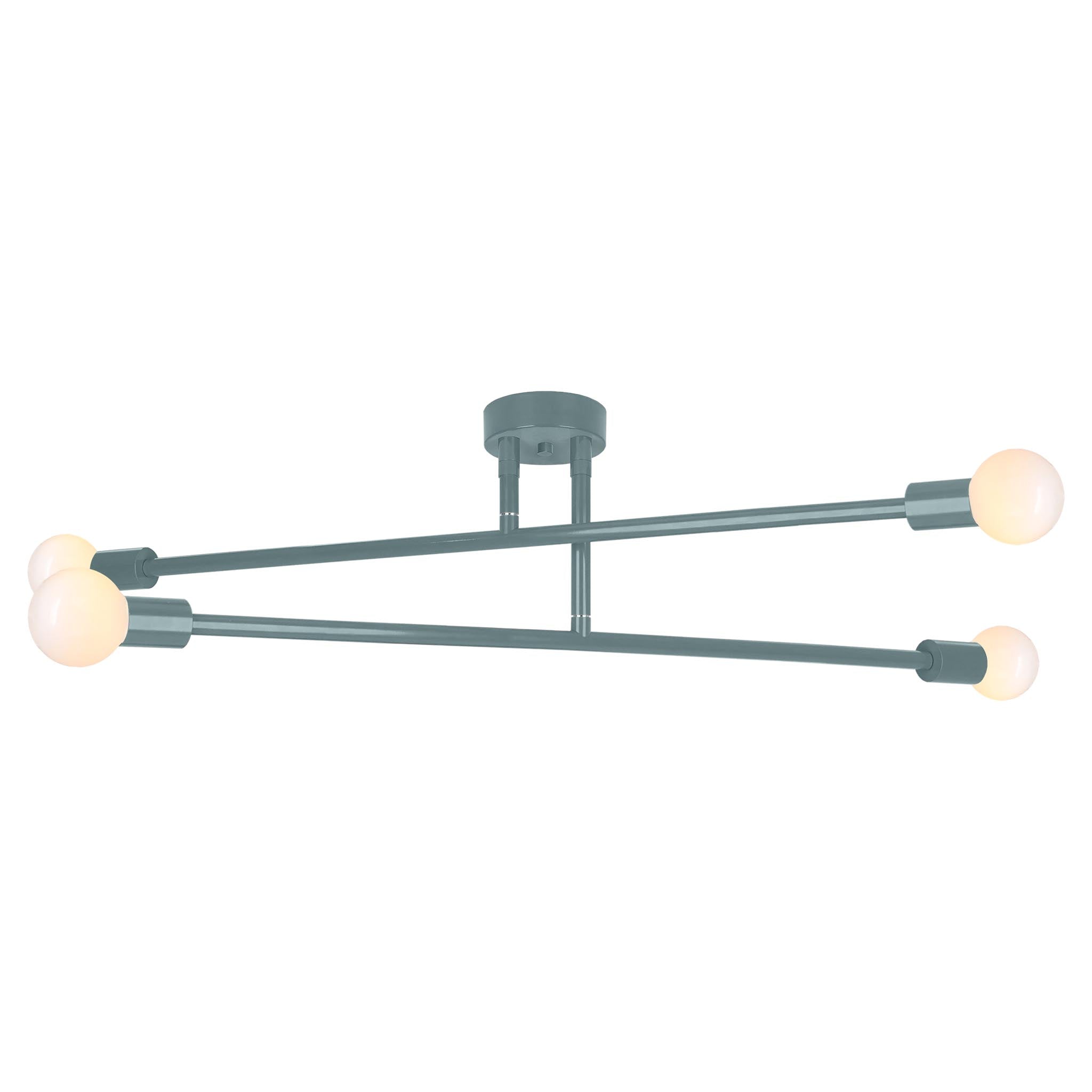 Lagoon color Captain flush mount 47" Dutton Brown lighting