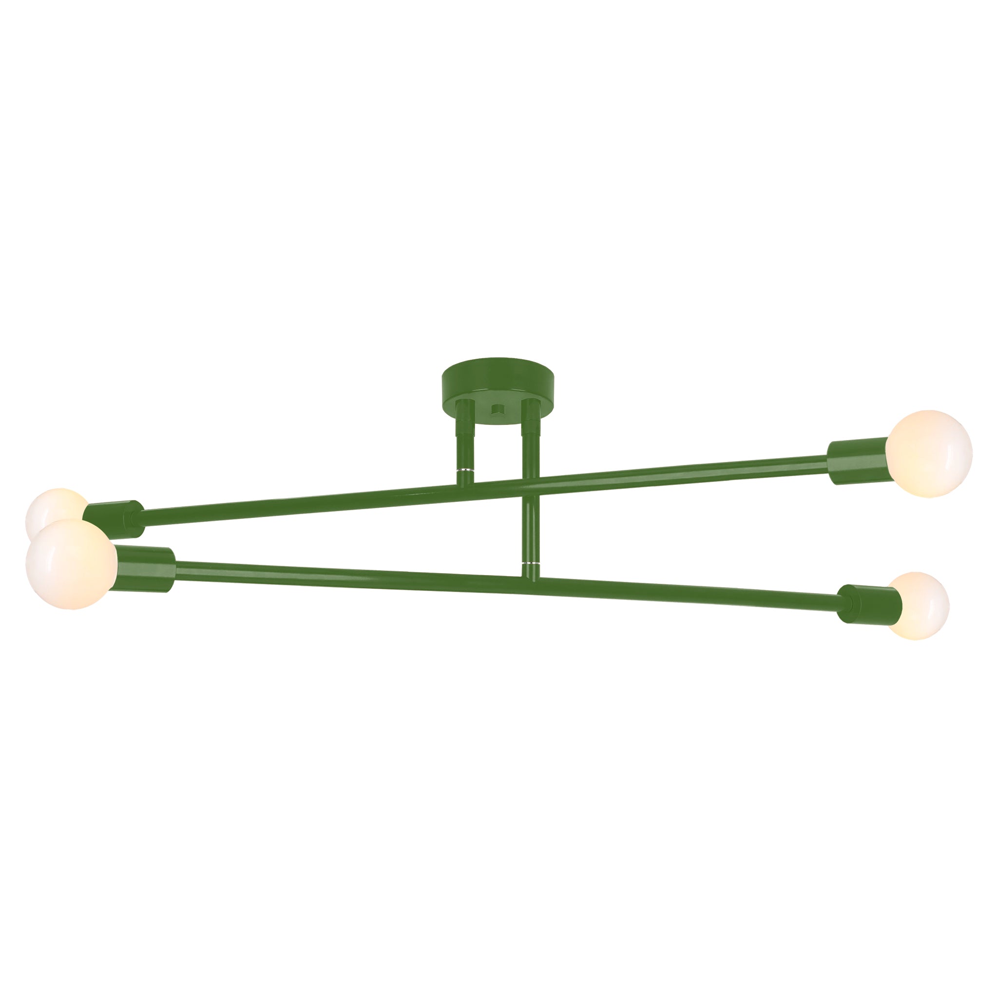 Python green color Captain flush mount 47" Dutton Brown lighting