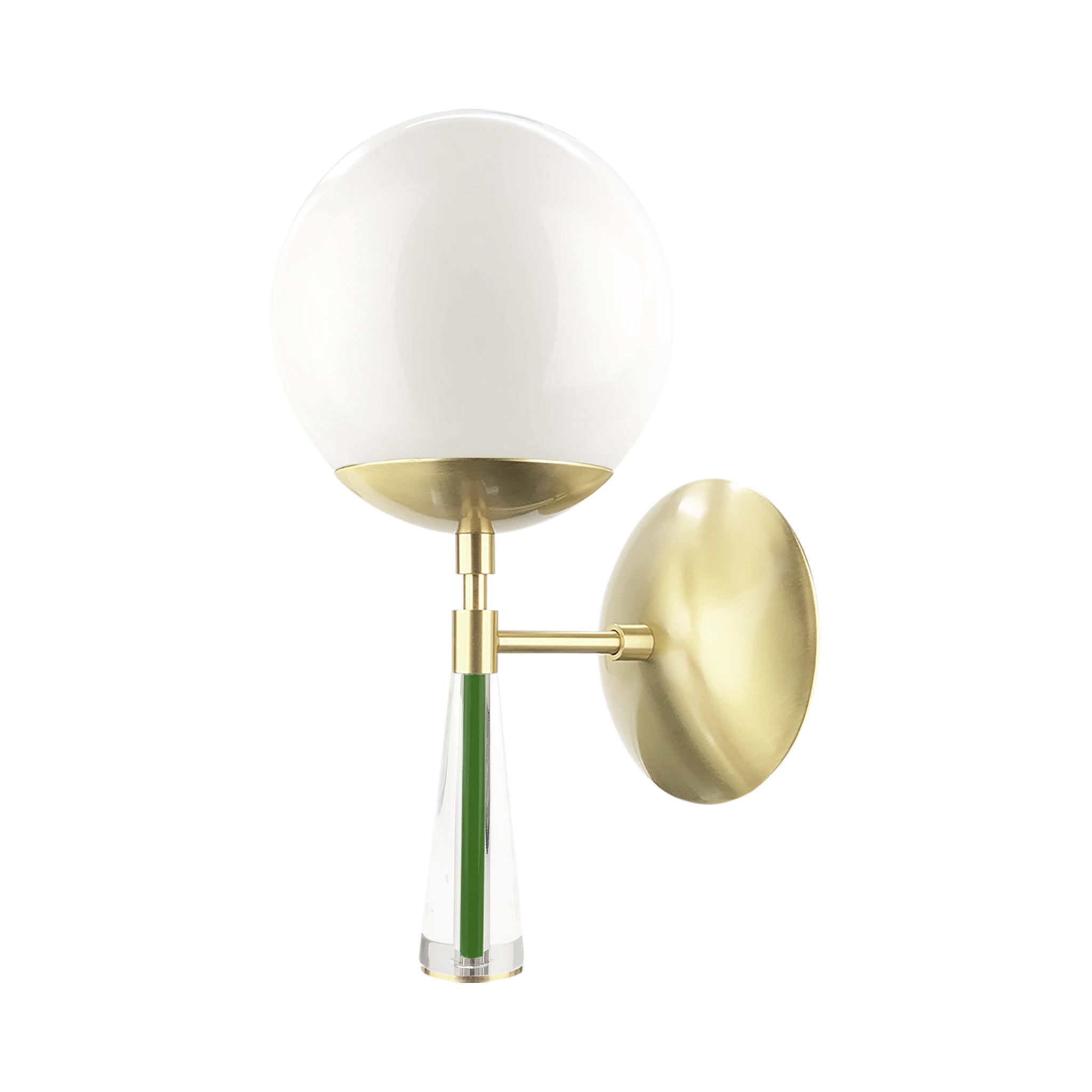 Brass and python green color Carrera sconce Dutton Brown lighting