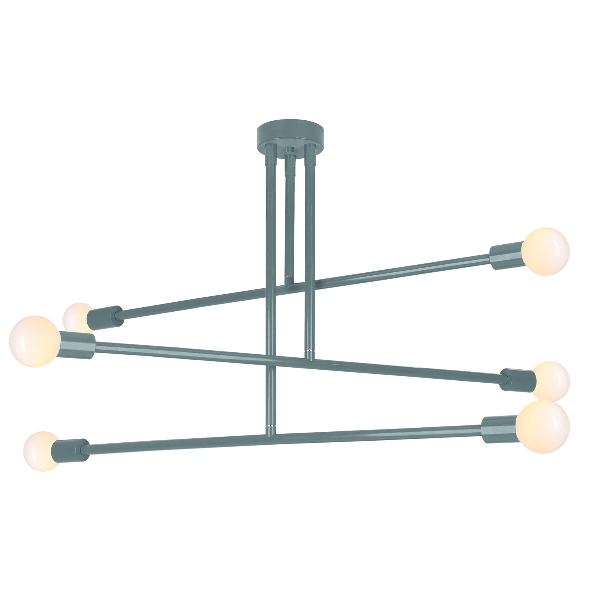 Lagoon color Commander chandelier 47" Dutton Brown lighting