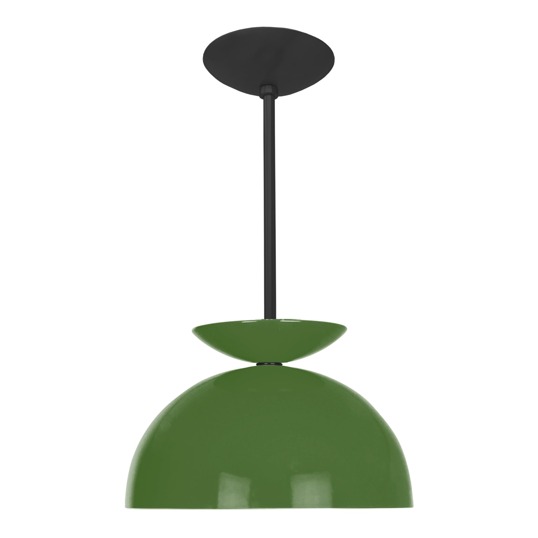 Black and python green color Echo pendant 12" Dutton Brown lighting