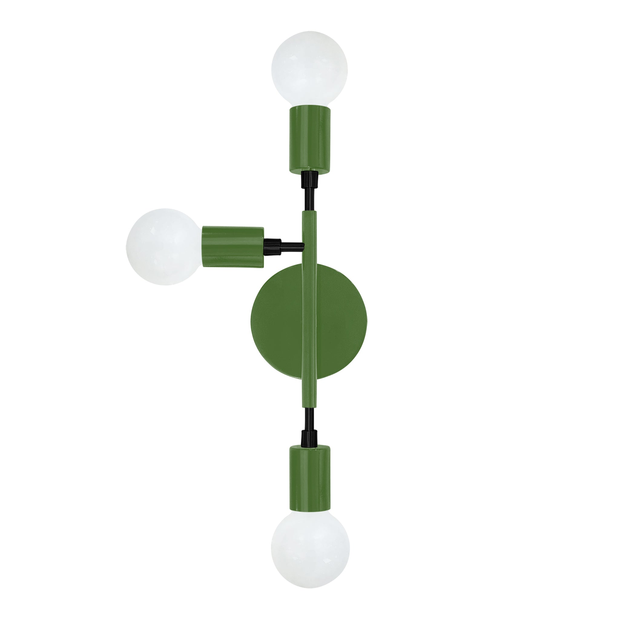 Black and python green color Elite sconce left Dutton Brown lighting