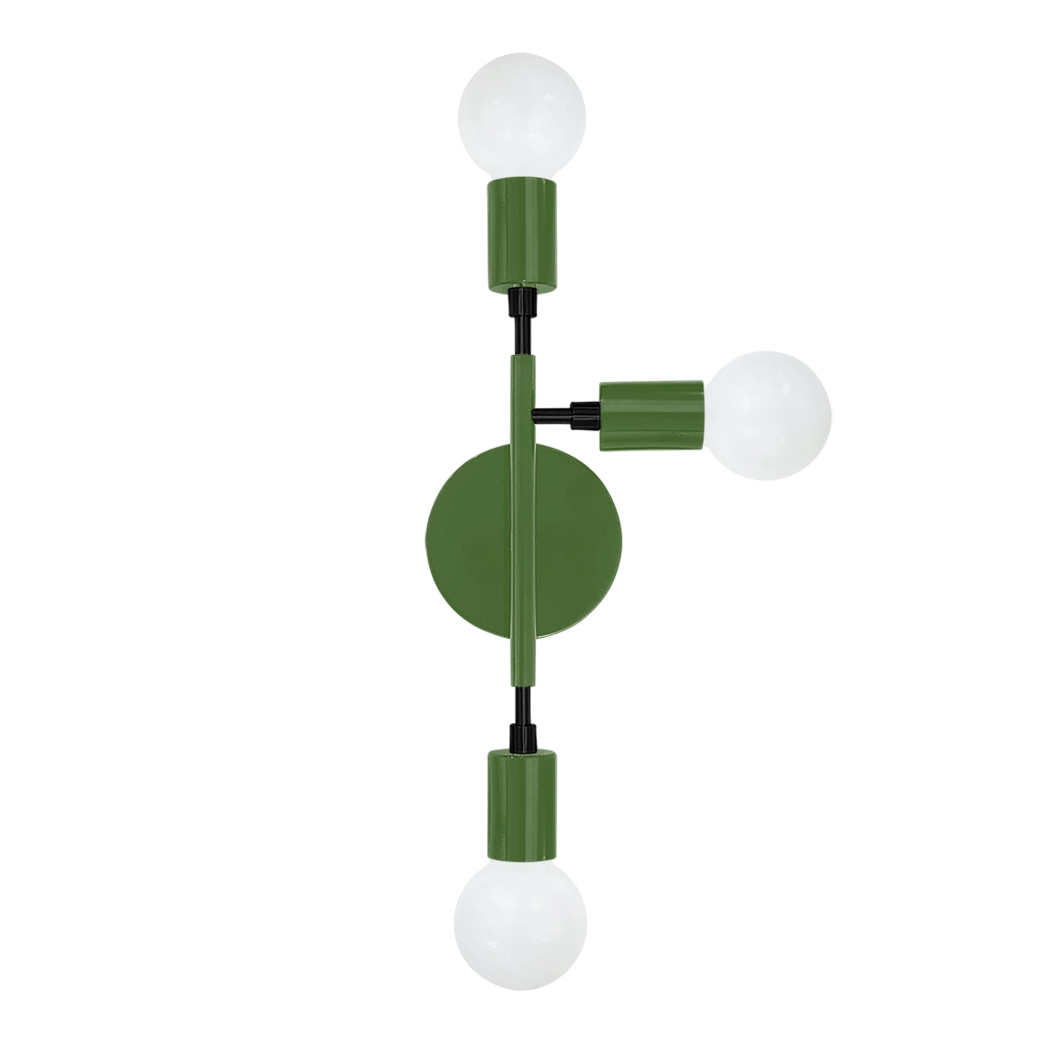 Black and python green color Elite sconce right Dutton Brown lighting