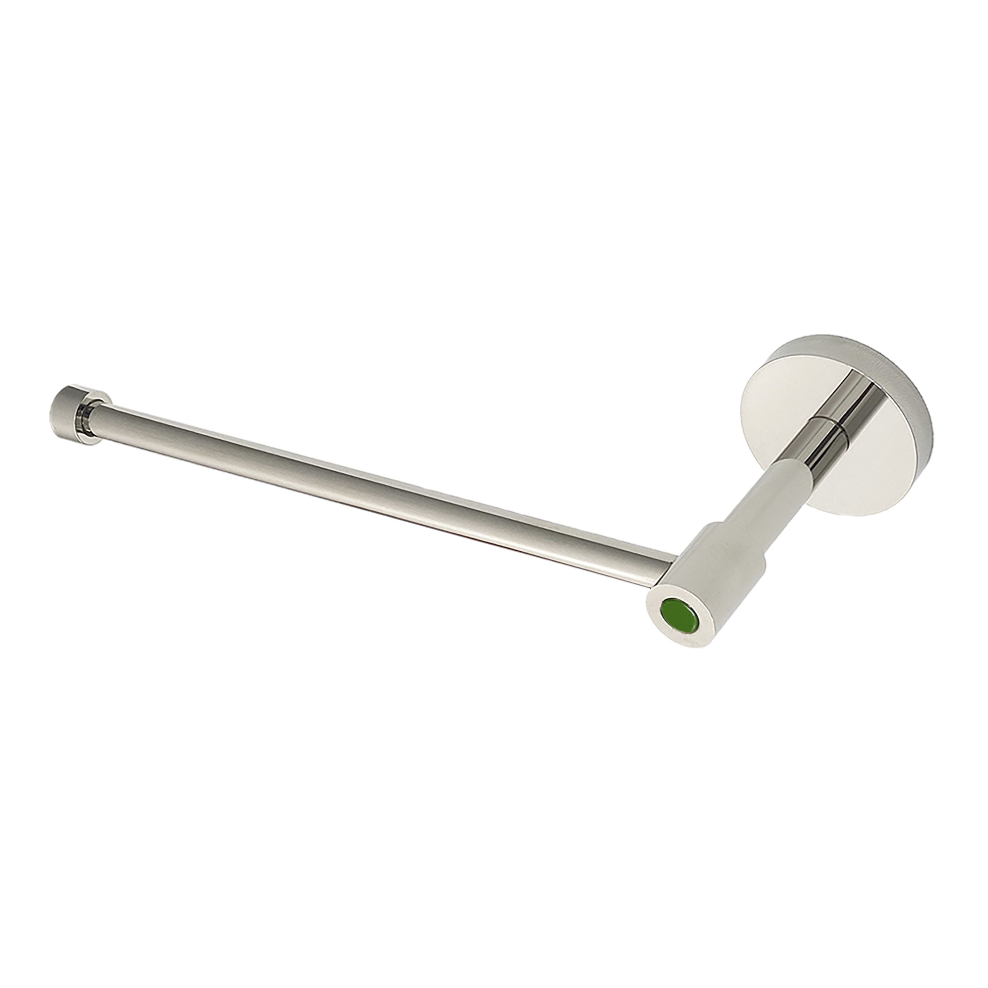 Nickel and lagoon color Head hand towel bar Dutton Brown hardware