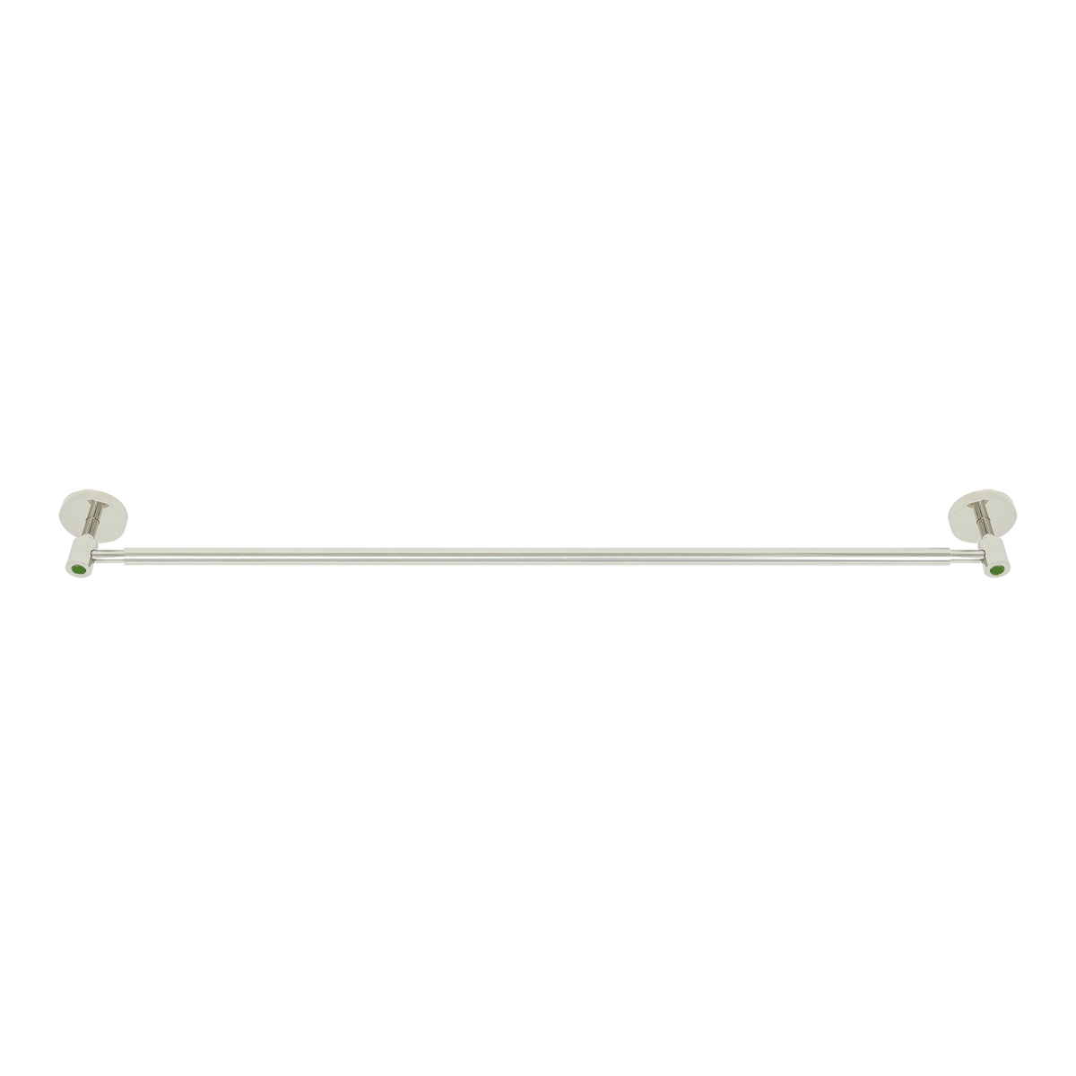 Nickel and python green color Head towel bar 24" Dutton Brown hardware