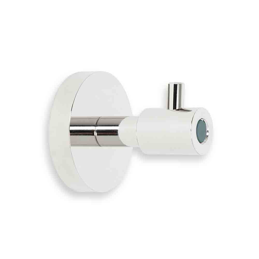 Nickel and lagoon color Head hook Dutton Brown hardware