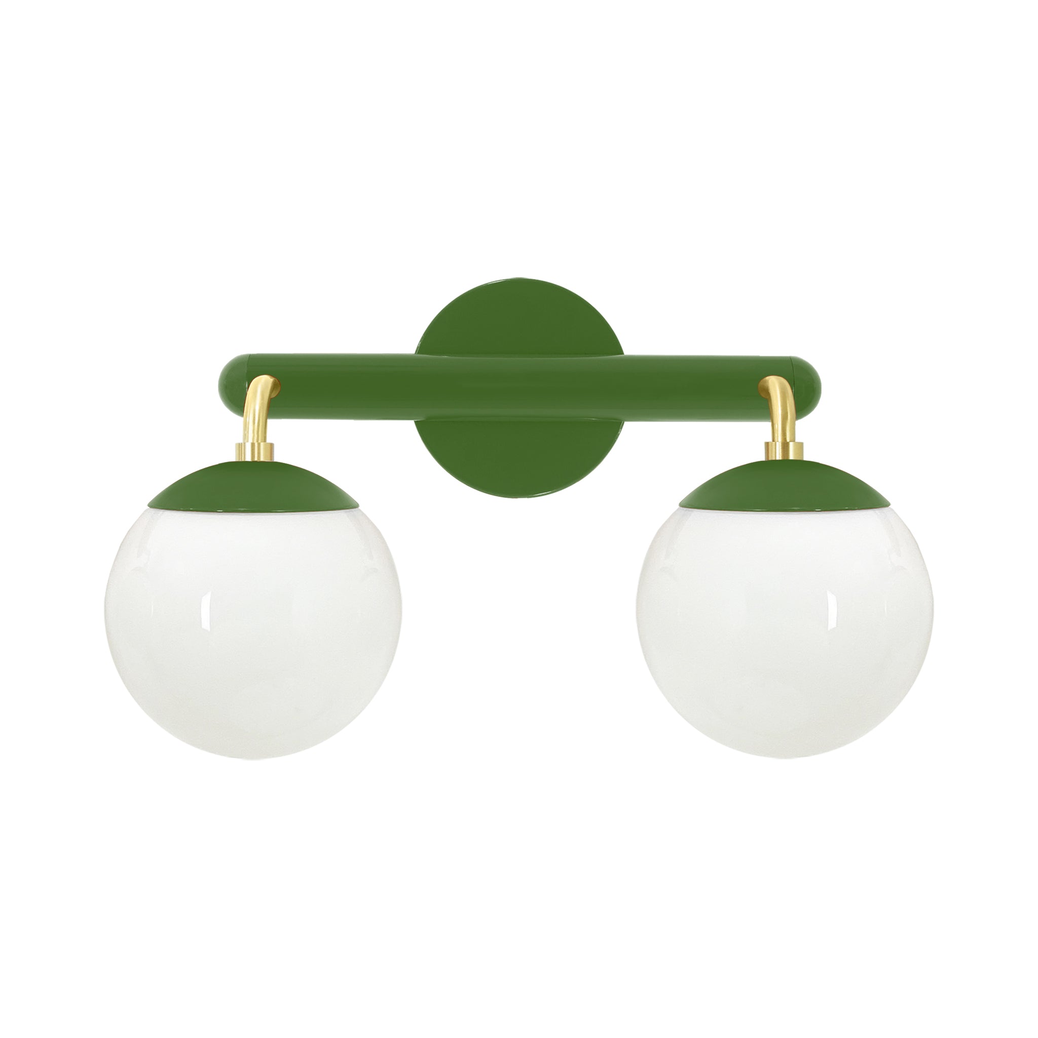 Brass and python green color Legend 2 sconce Dutton Brown lighting