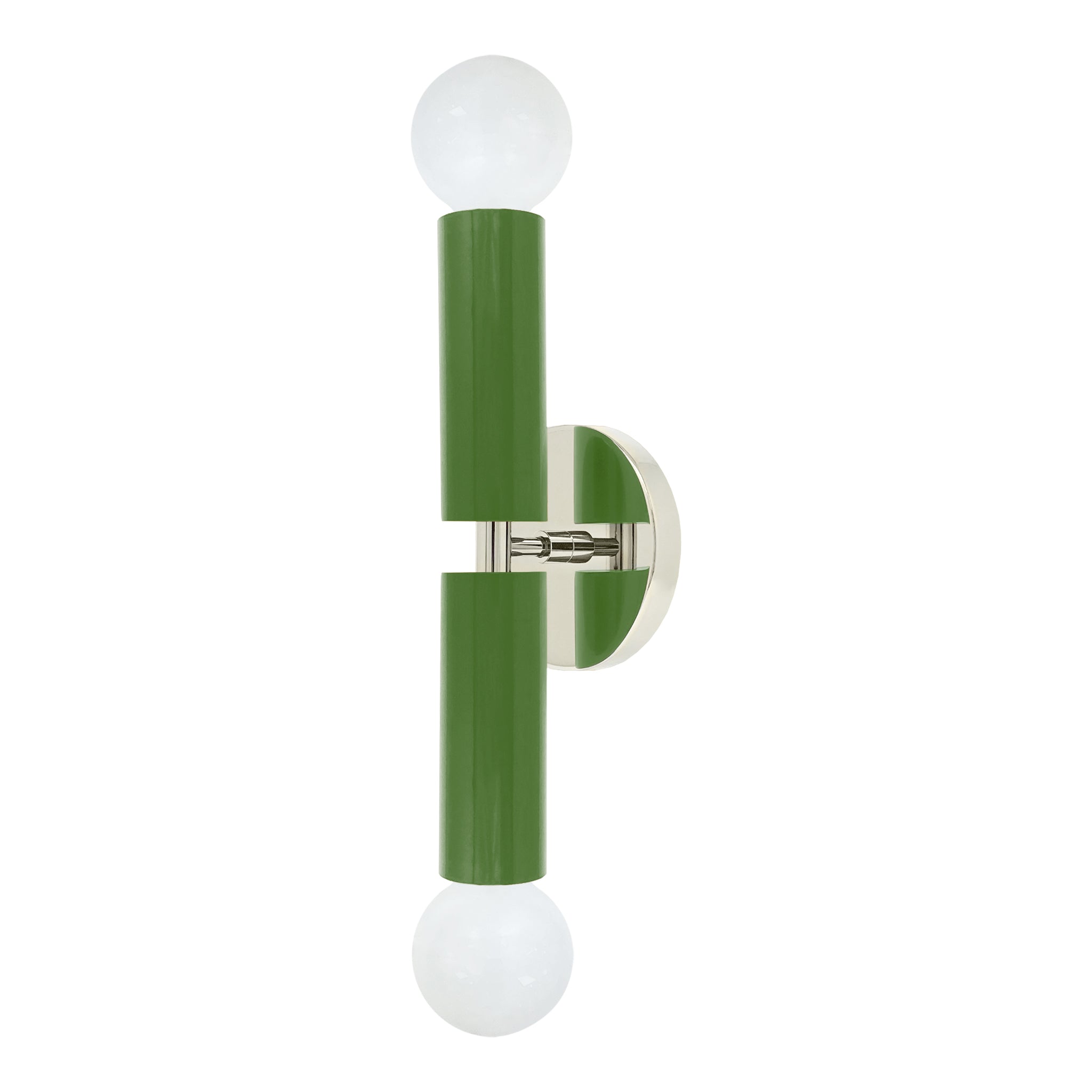 Nickel and lagoon color Monarch sconce Dutton Brown lighting