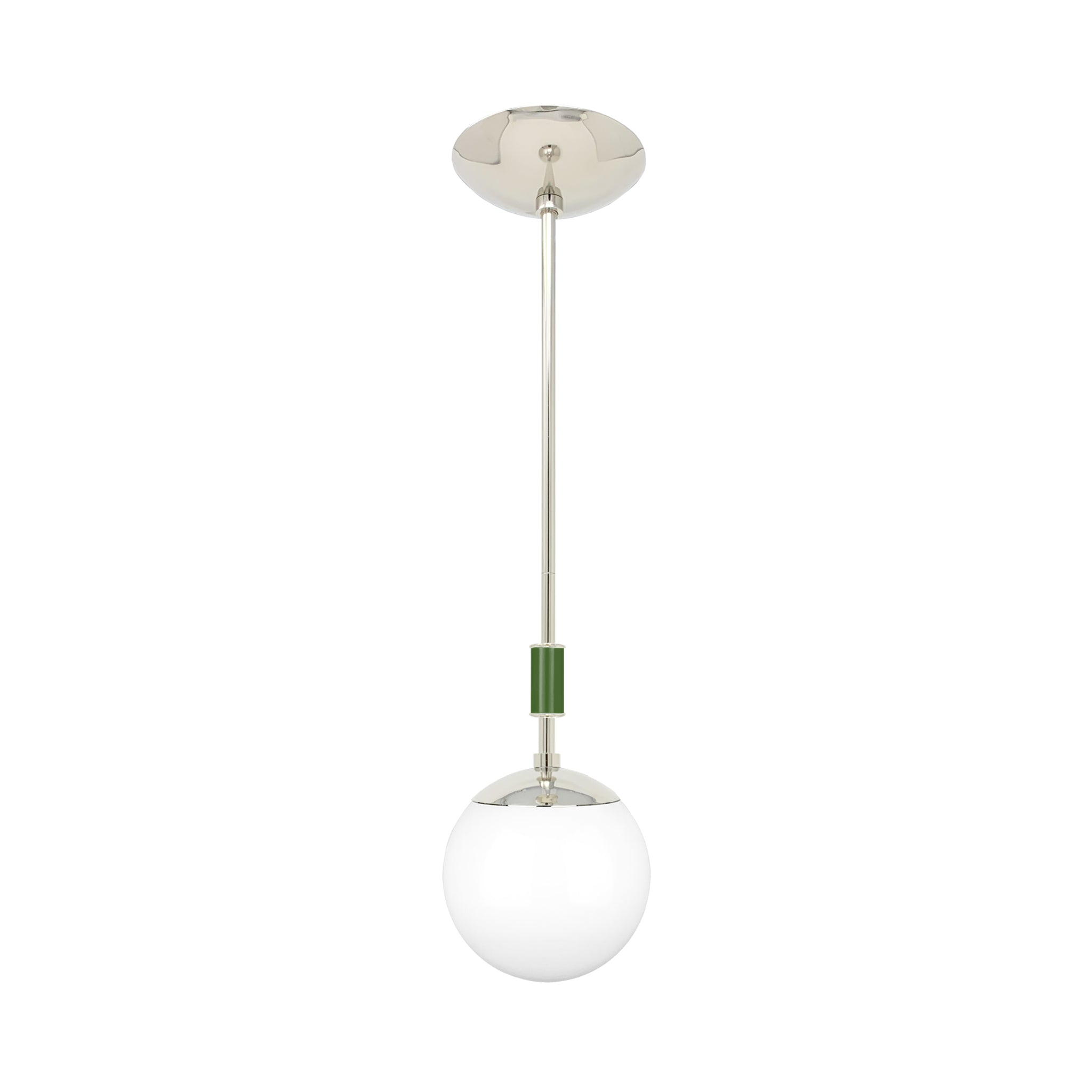 Nickel and lagoon color Pop pendant 6" Dutton Brown lighting