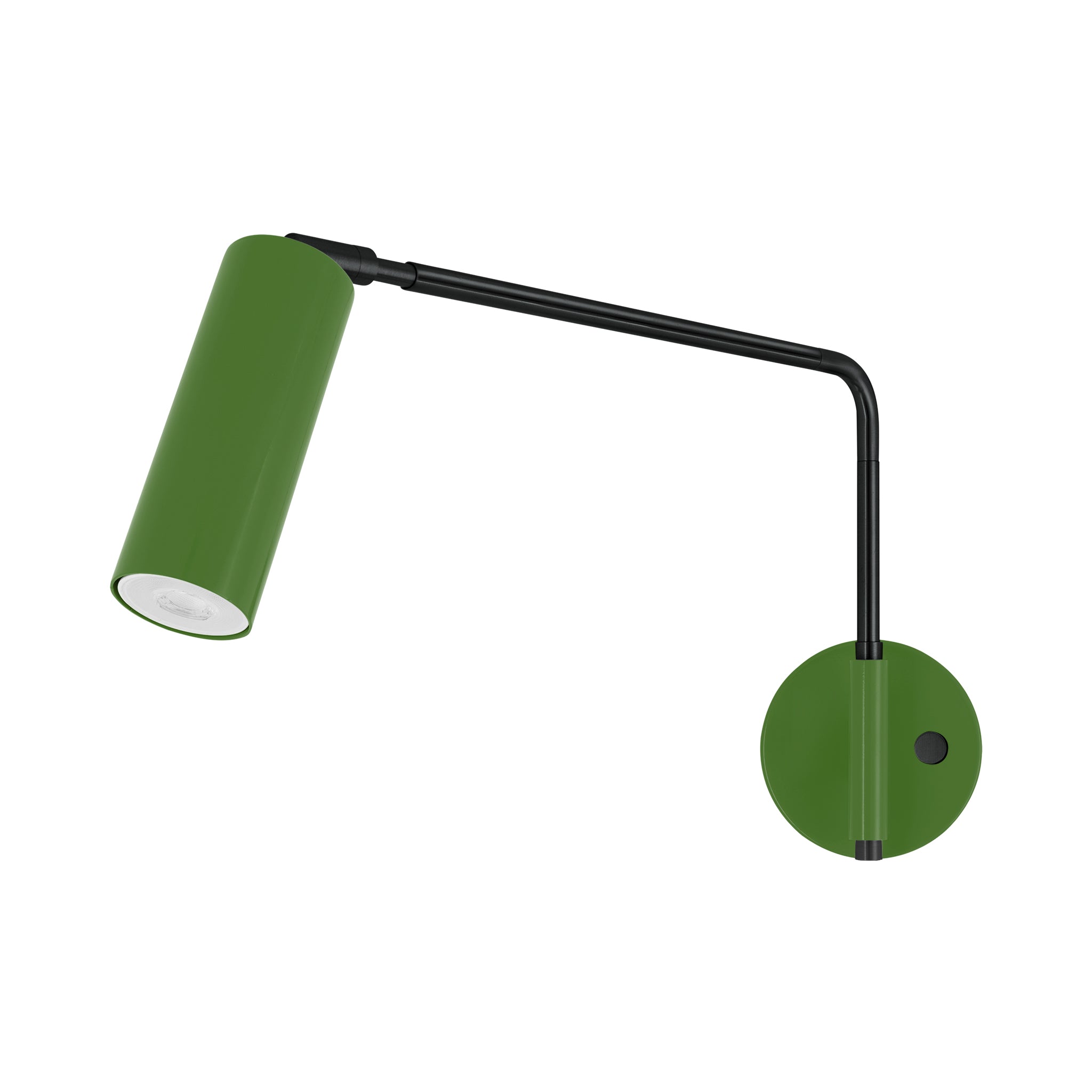 Black and python green color Color Reader Swing Arm sconce Dutton Brown lighting
