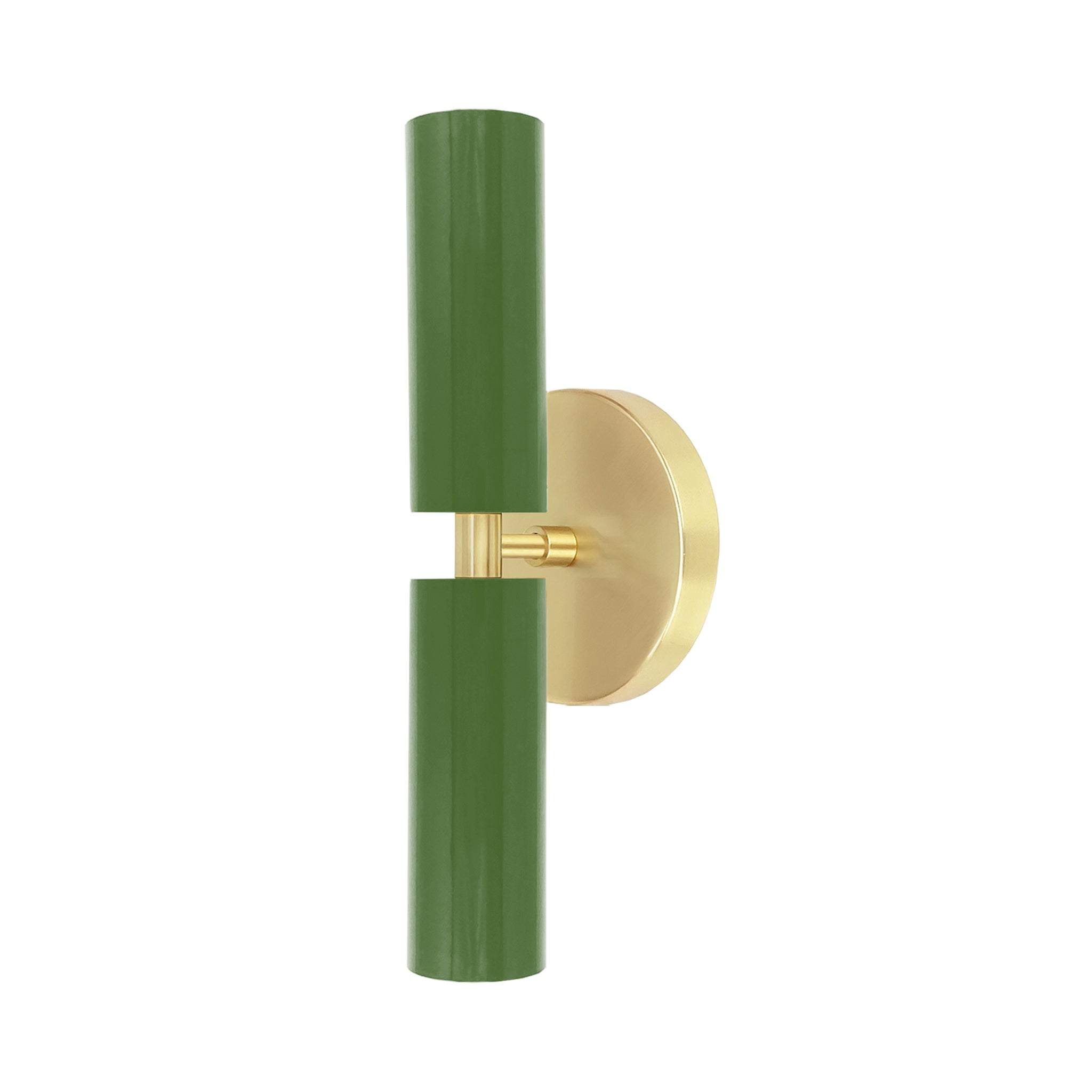Brass and python green color Ruler sconce Dutton Brown lighting