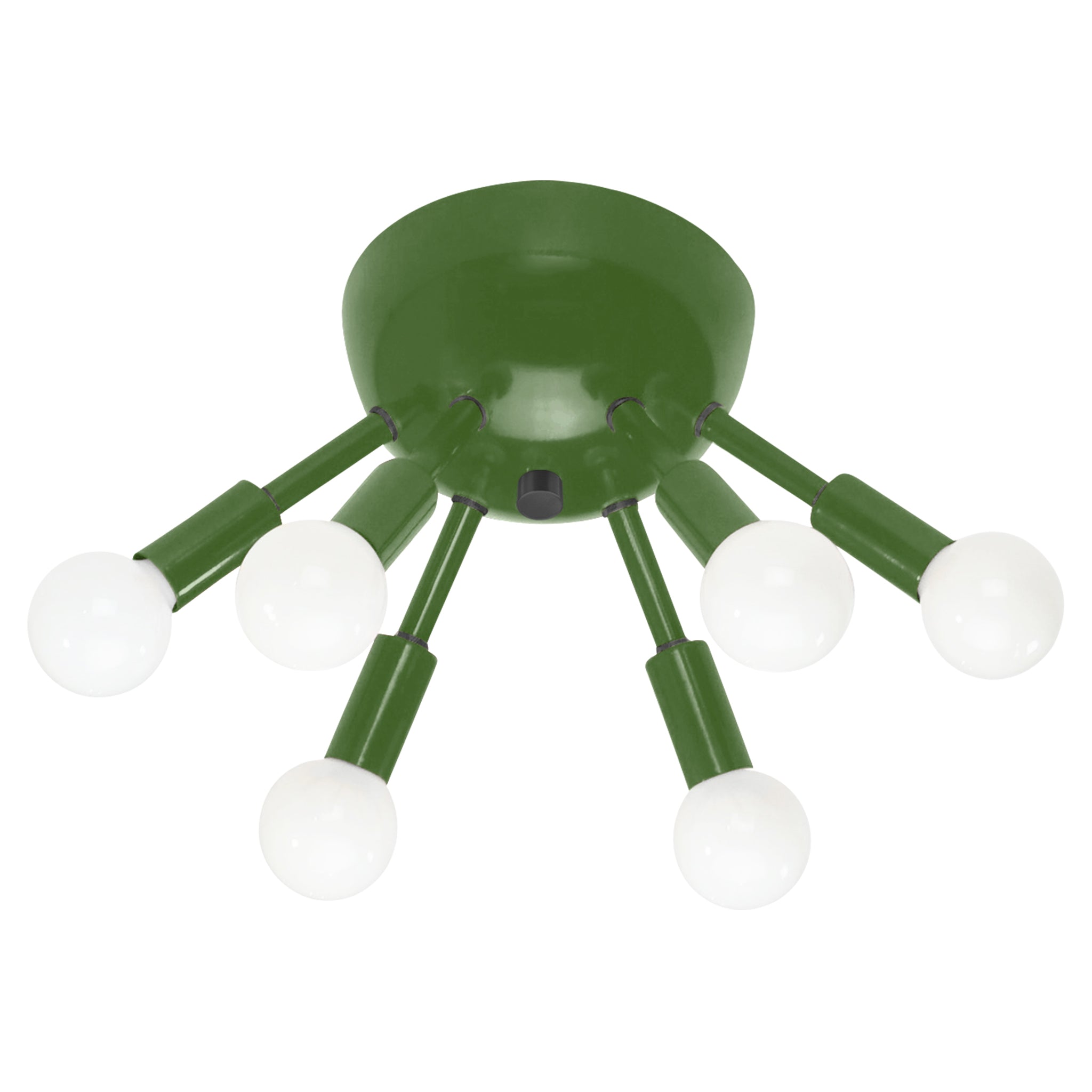 Black and python green color Sputnik flush mount Dutton Brown lighting