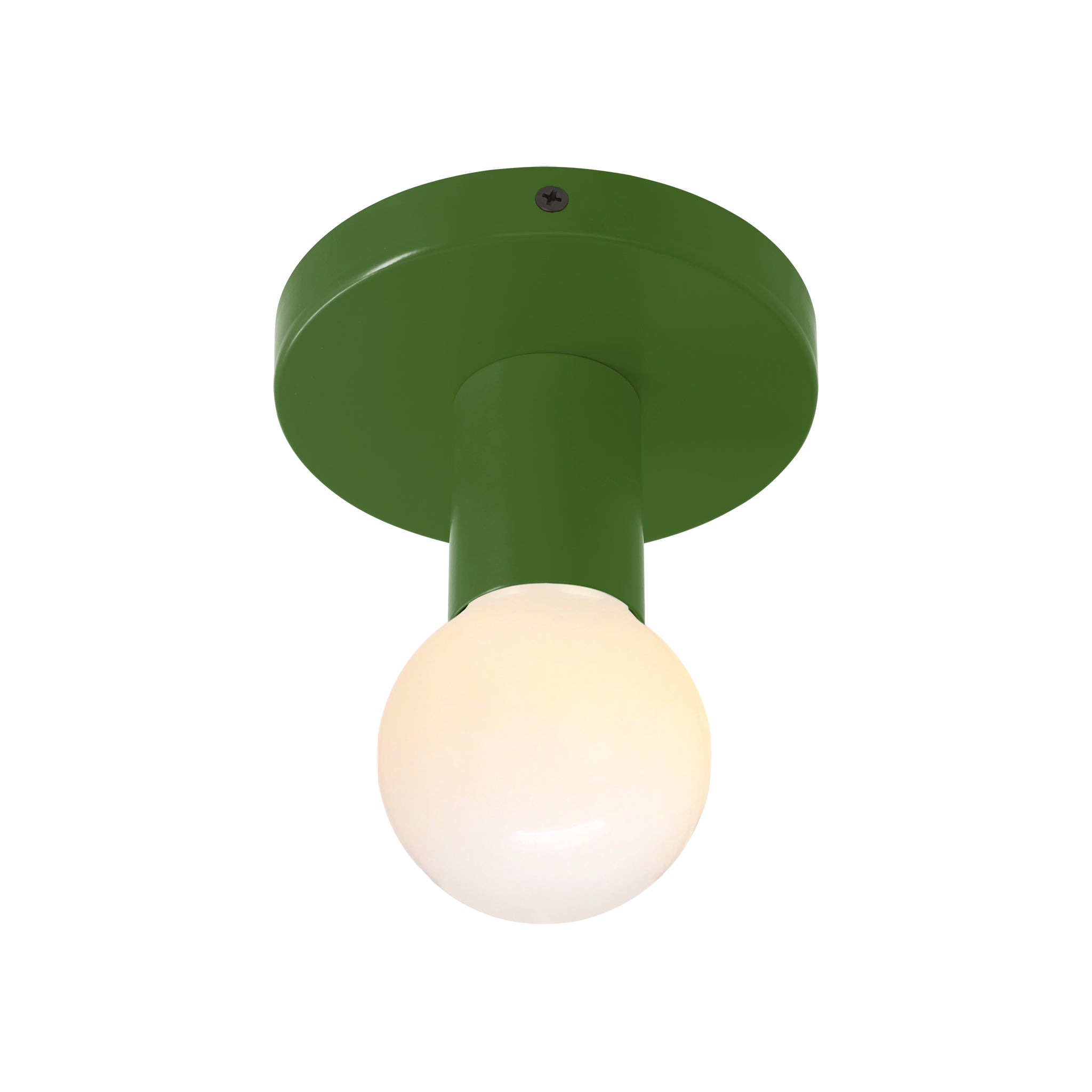 Black and python green color Twink flush mount Dutton Brown lighting
