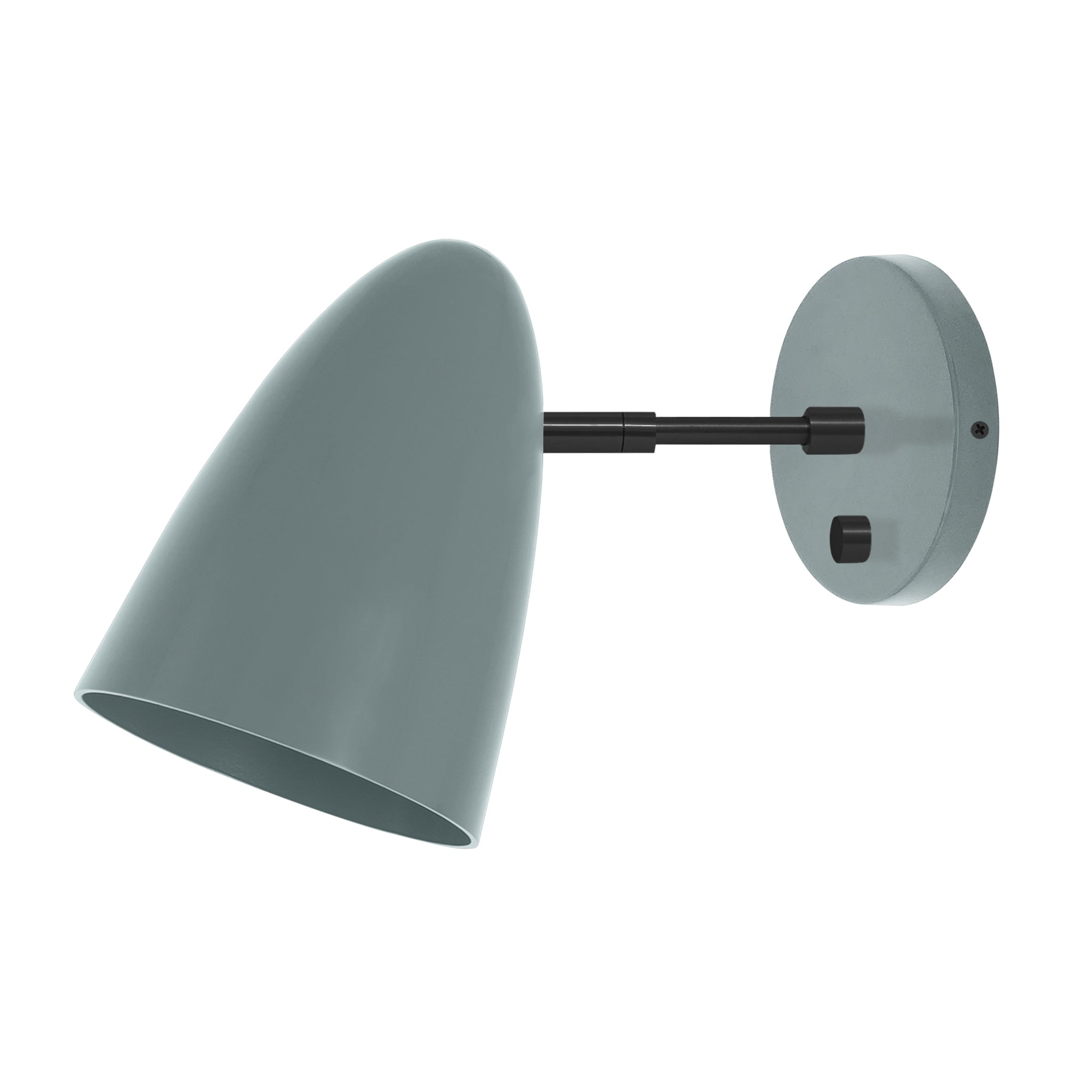 Black and lagoon color Boom sconce 3" arm Dutton Brown lighting