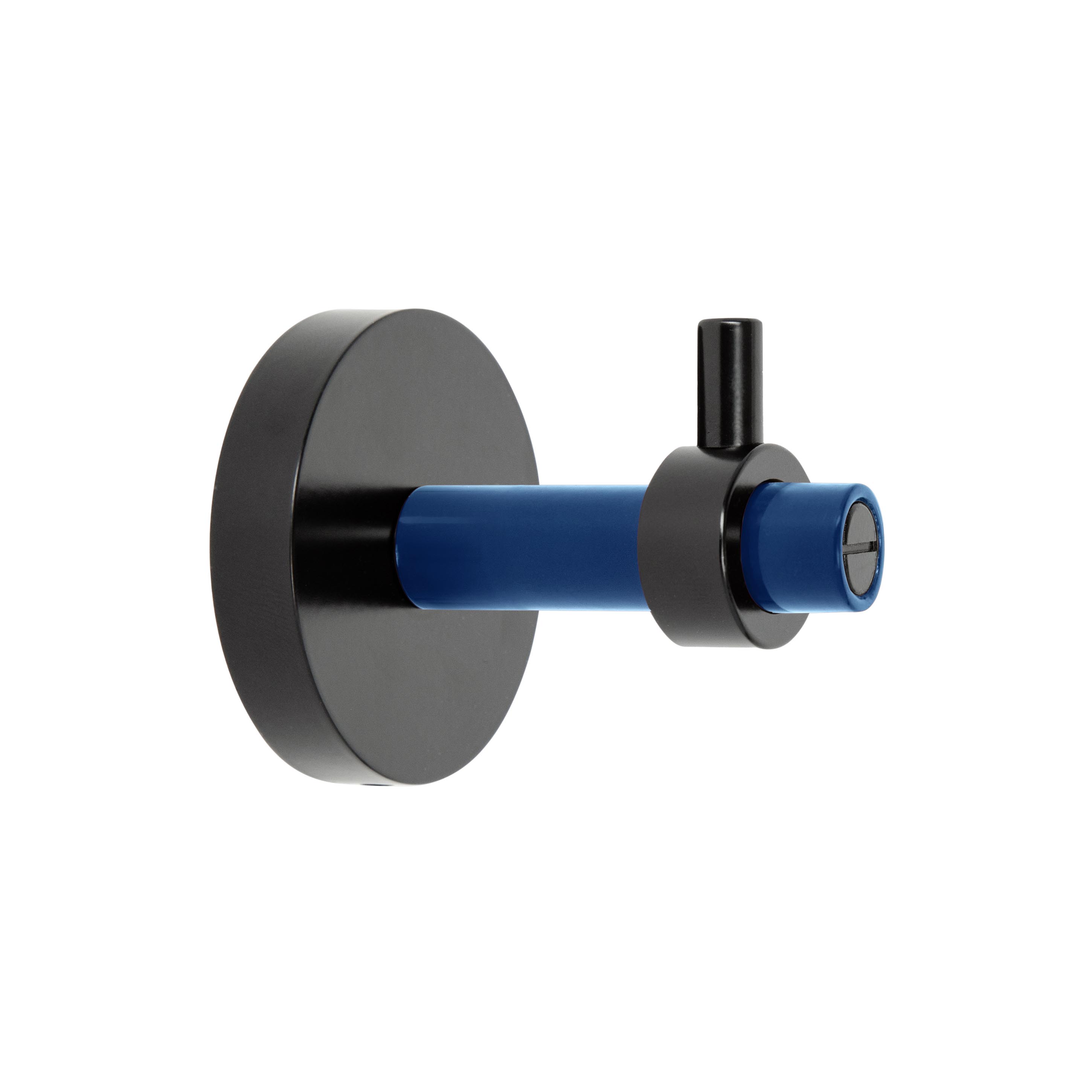 Black and cobalt color Caliber hook Dutton Brown hardware