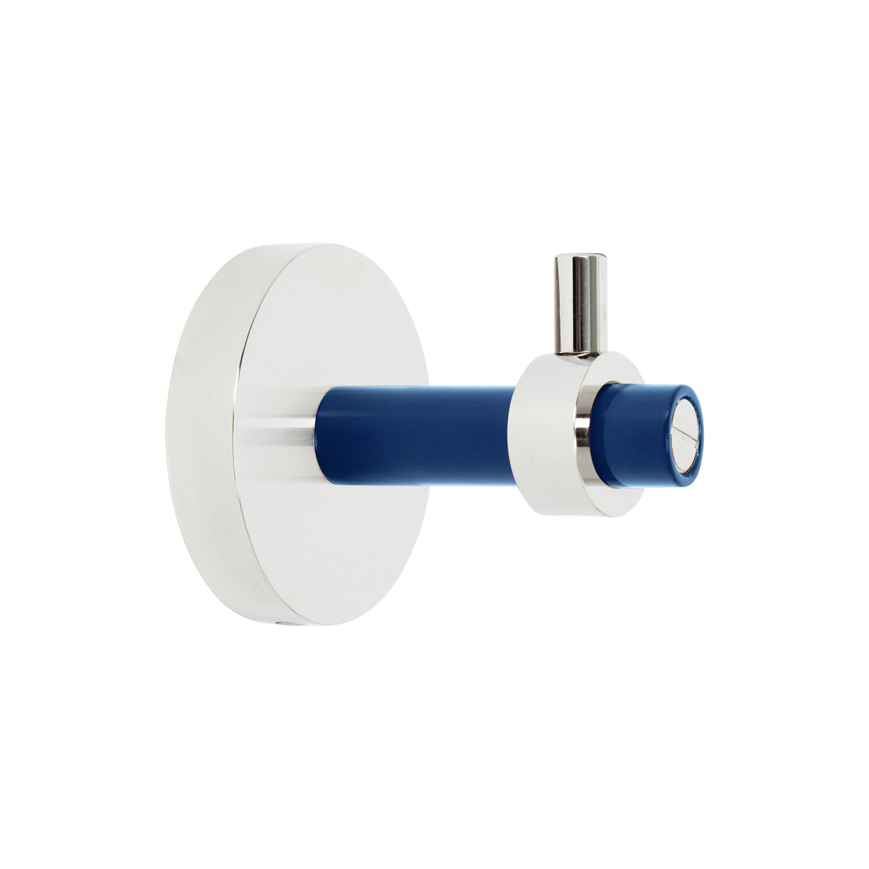 Nickel and cobalt color Caliber hook Dutton Brown hardware