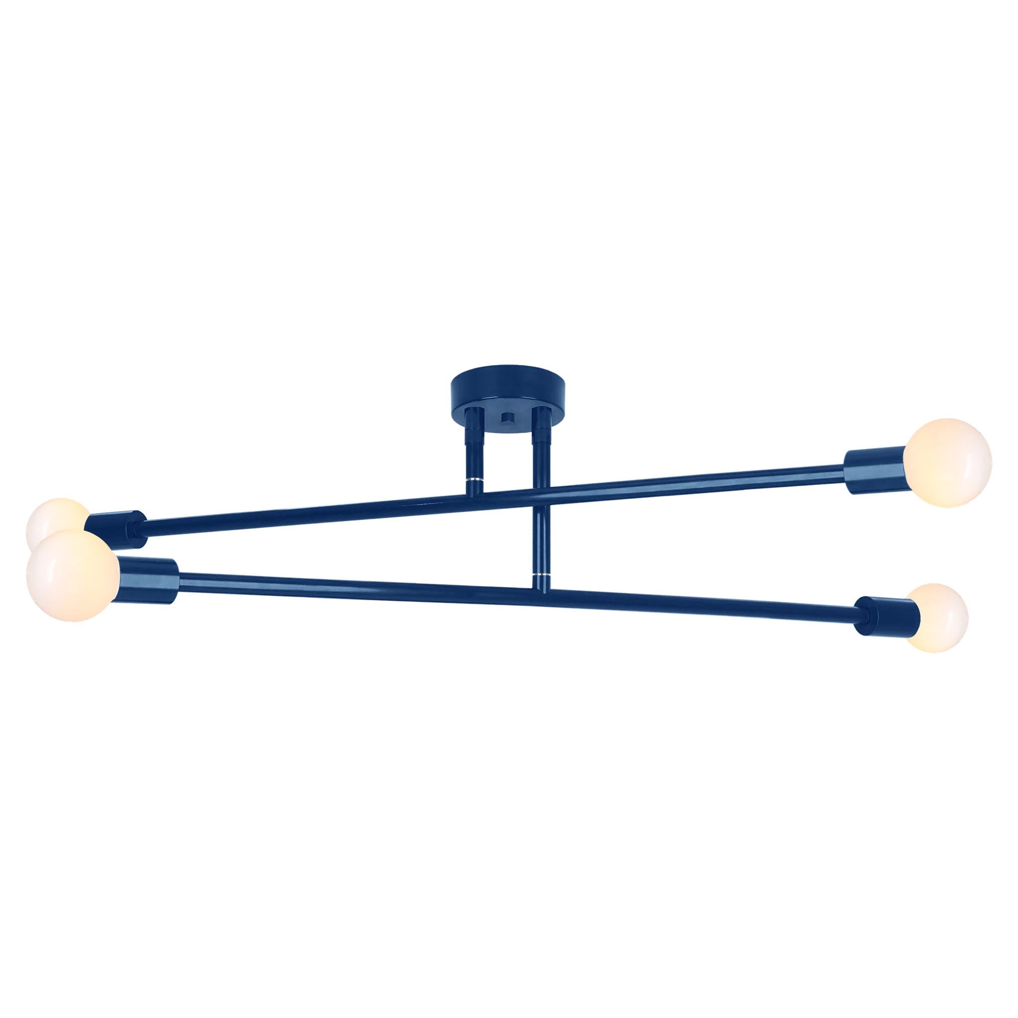 Cobalt color Captain flush mount 47" Dutton Brown lighting