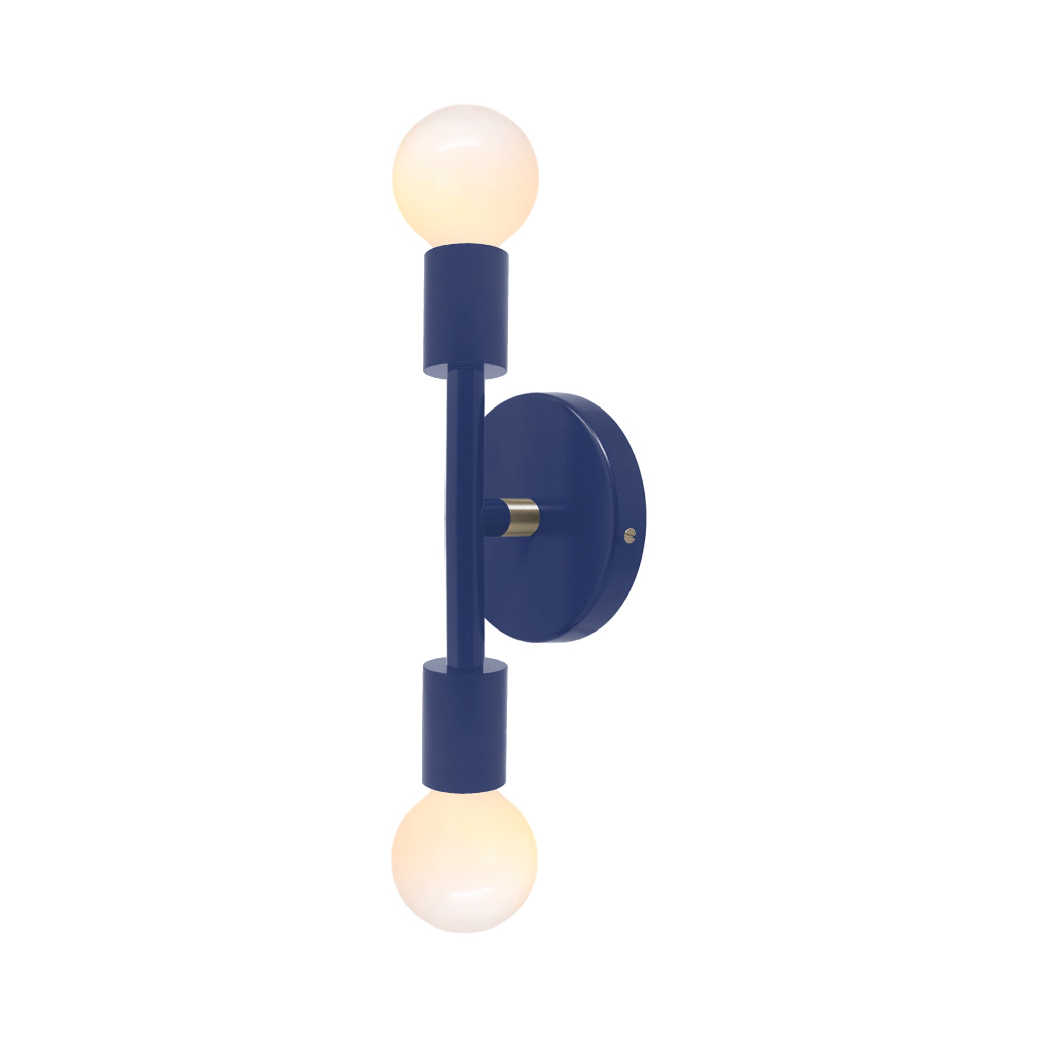 Nickel and cobalt color Pilot sconce 11" Dutton Brown lighting