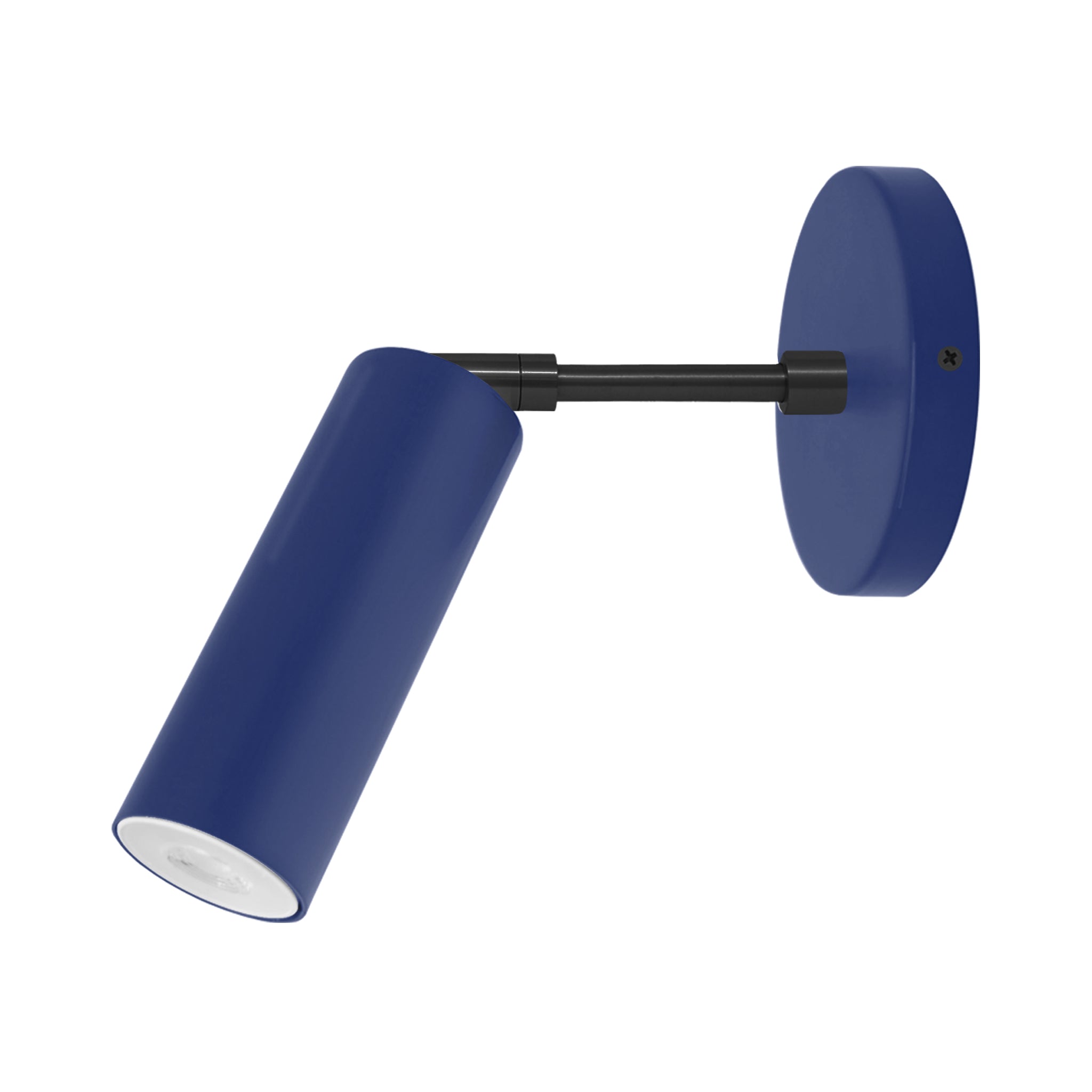 Black and ochre color Reader sconce 3" arm Dutton Brown lighting