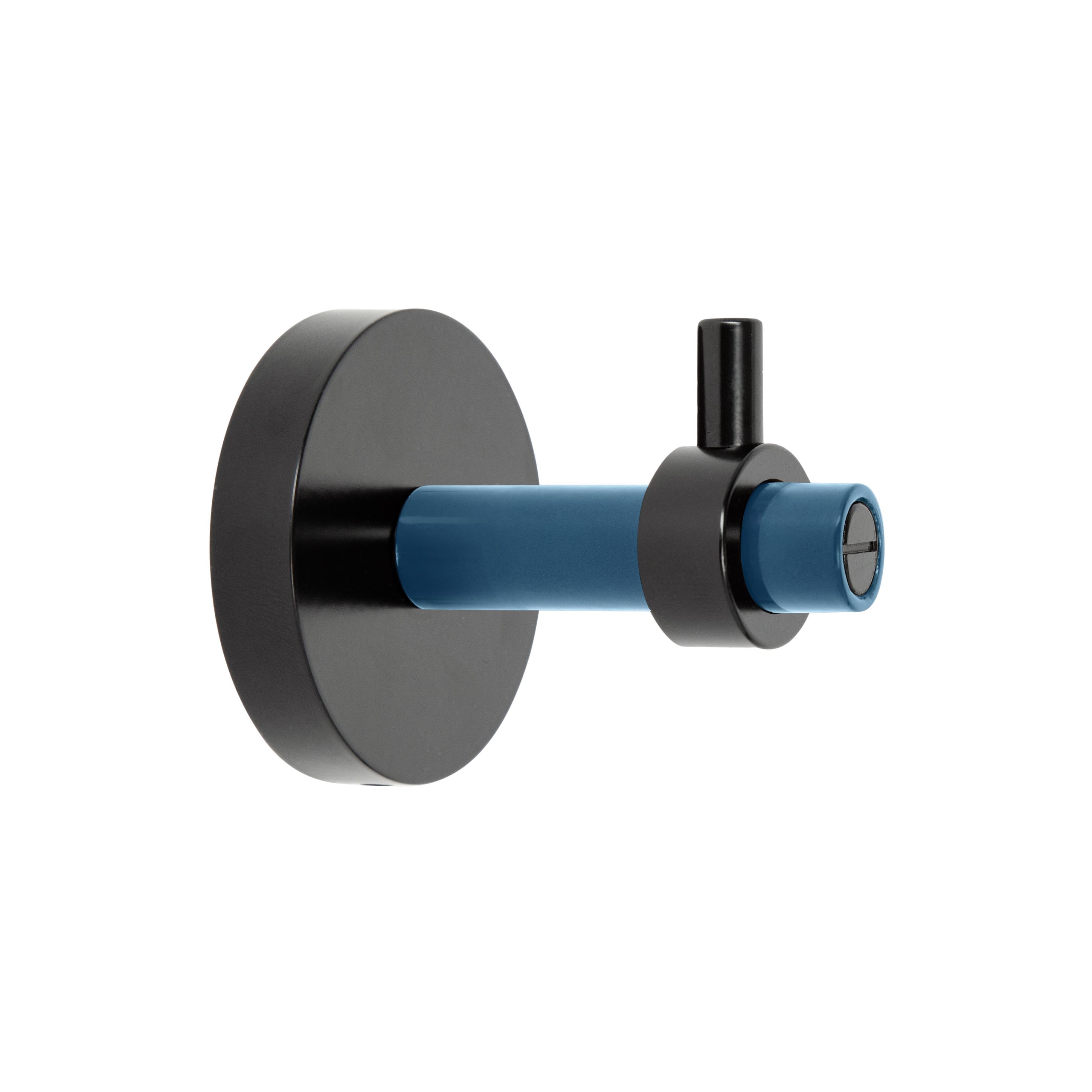 Black and slate blue color Caliber hook Dutton Brown hardware
