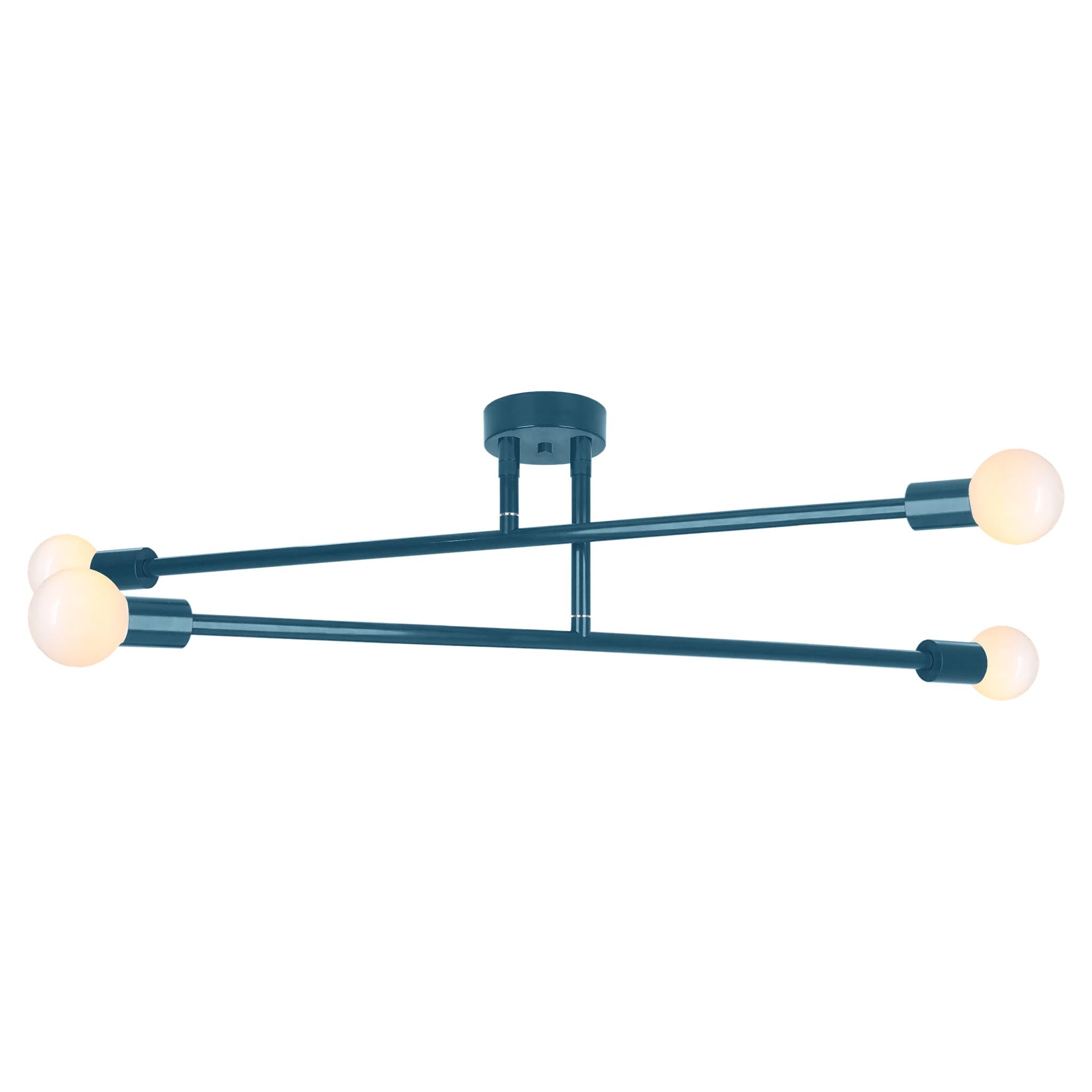 Slate blue color Captain flush mount 47" Dutton Brown lighting