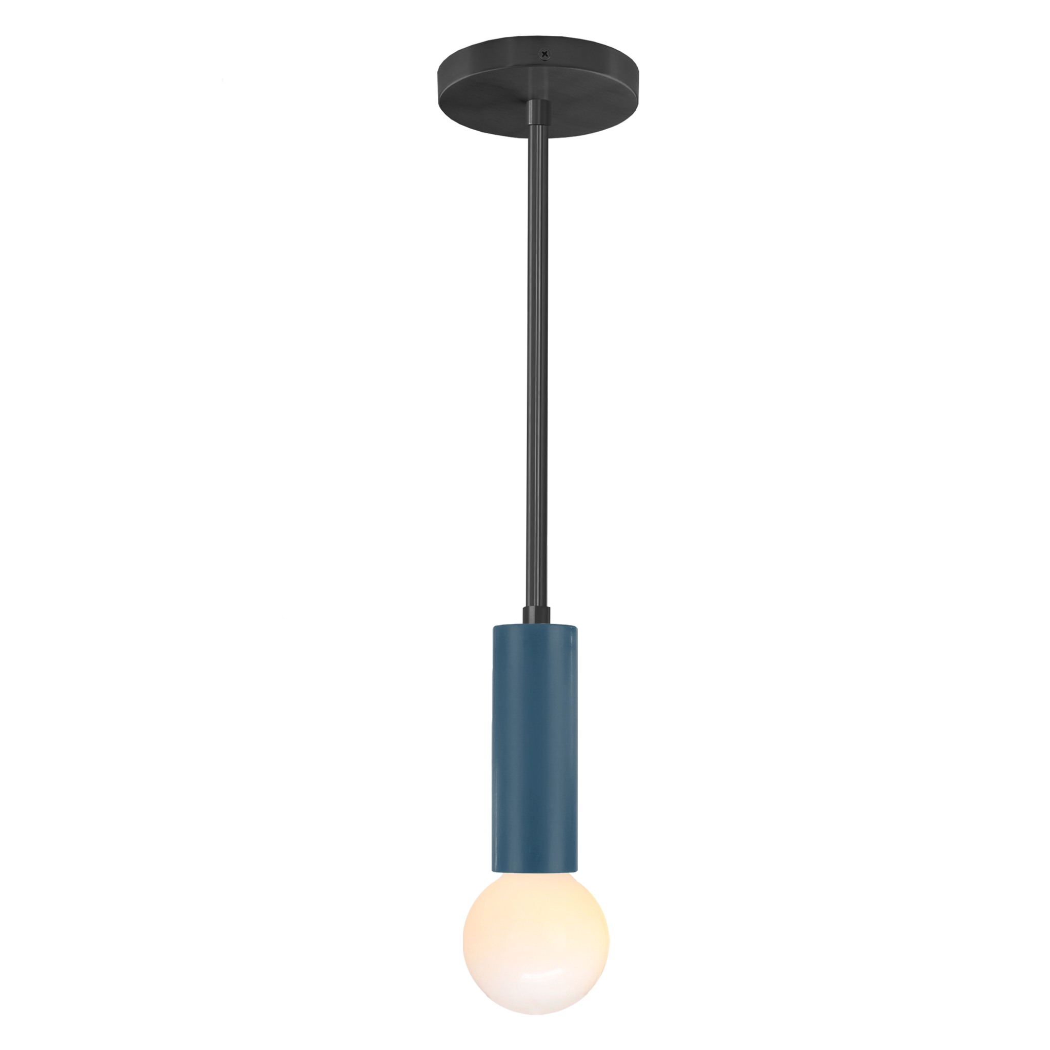 Black and slate blue color Eureka pendant Dutton Brown lighting