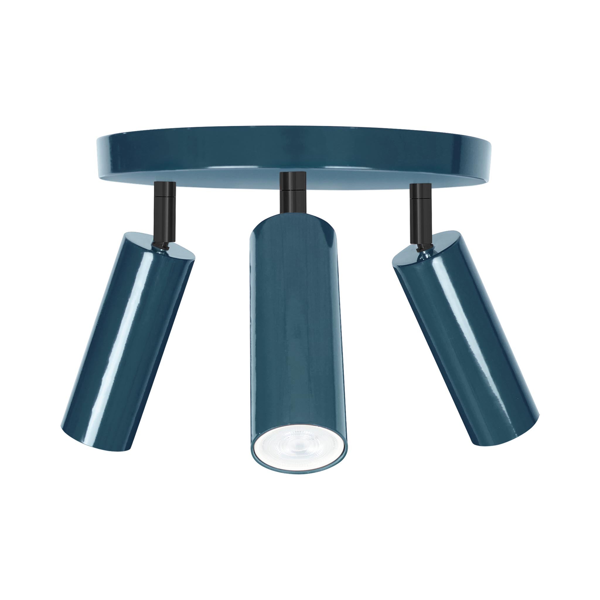 Black and slate blue color Pose flush mount Dutton Brown lighting
