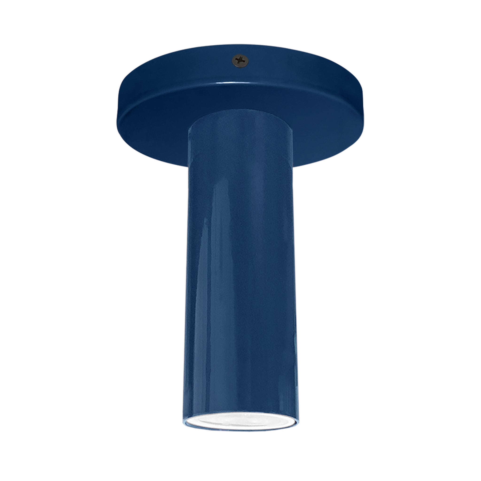 Black and cobalt color Reader flush mount Dutton Brown lighting