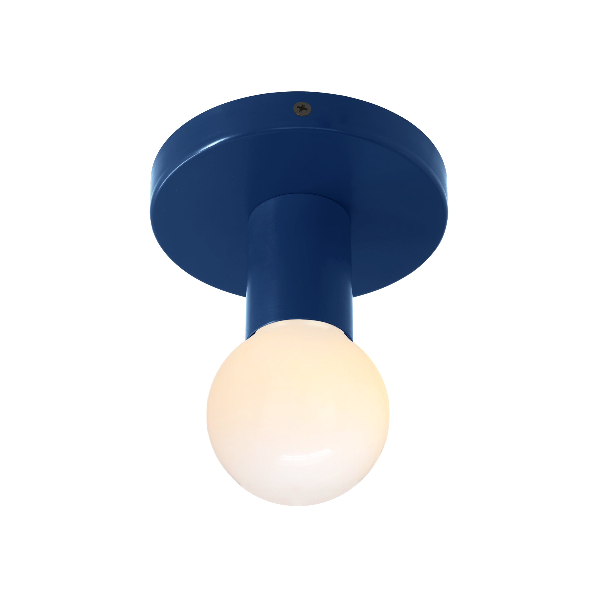 Black and cobalt color Twink flush mount Dutton Brown lighting