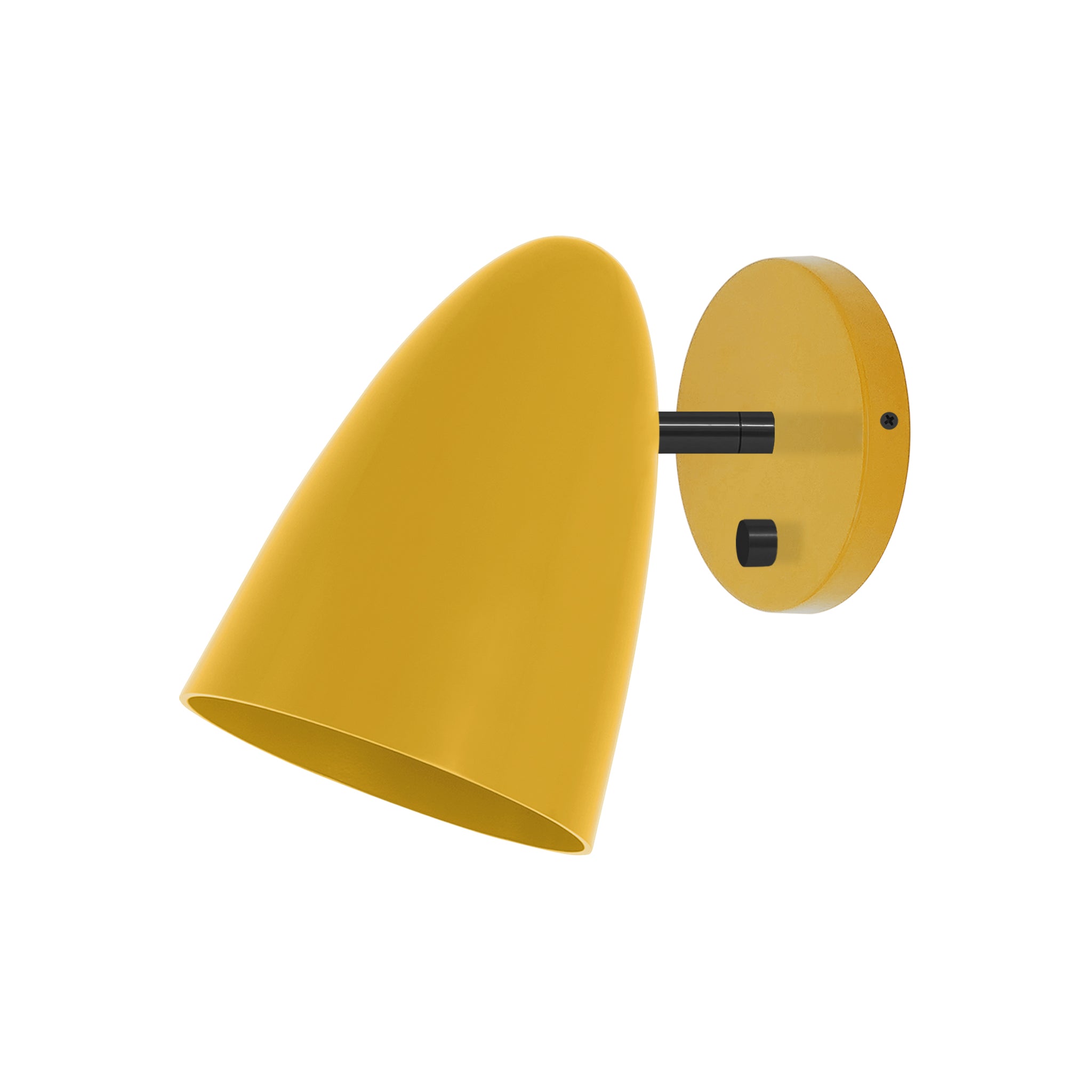 Black and ochre color Boom sconce no arm Dutton Brown lighting