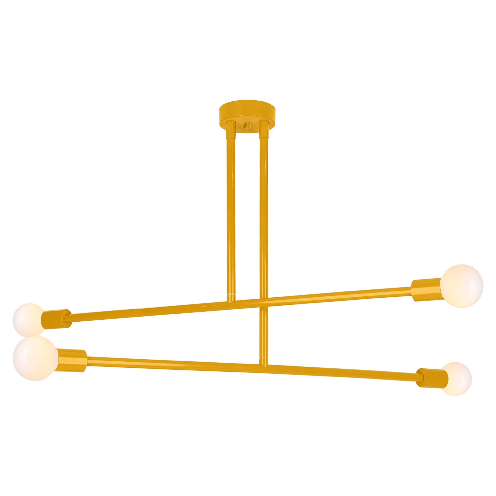 Ochre color Captain chandelier 47" Dutton Brown lighting