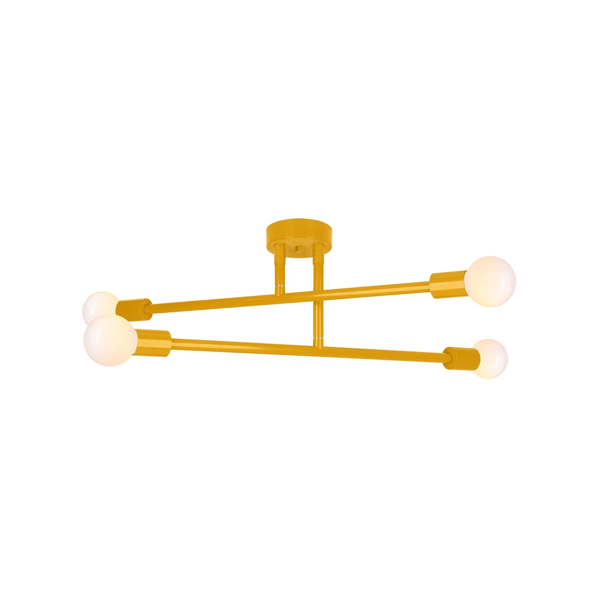 Ochre color Captain flush mount 29" Dutton Brown lighting