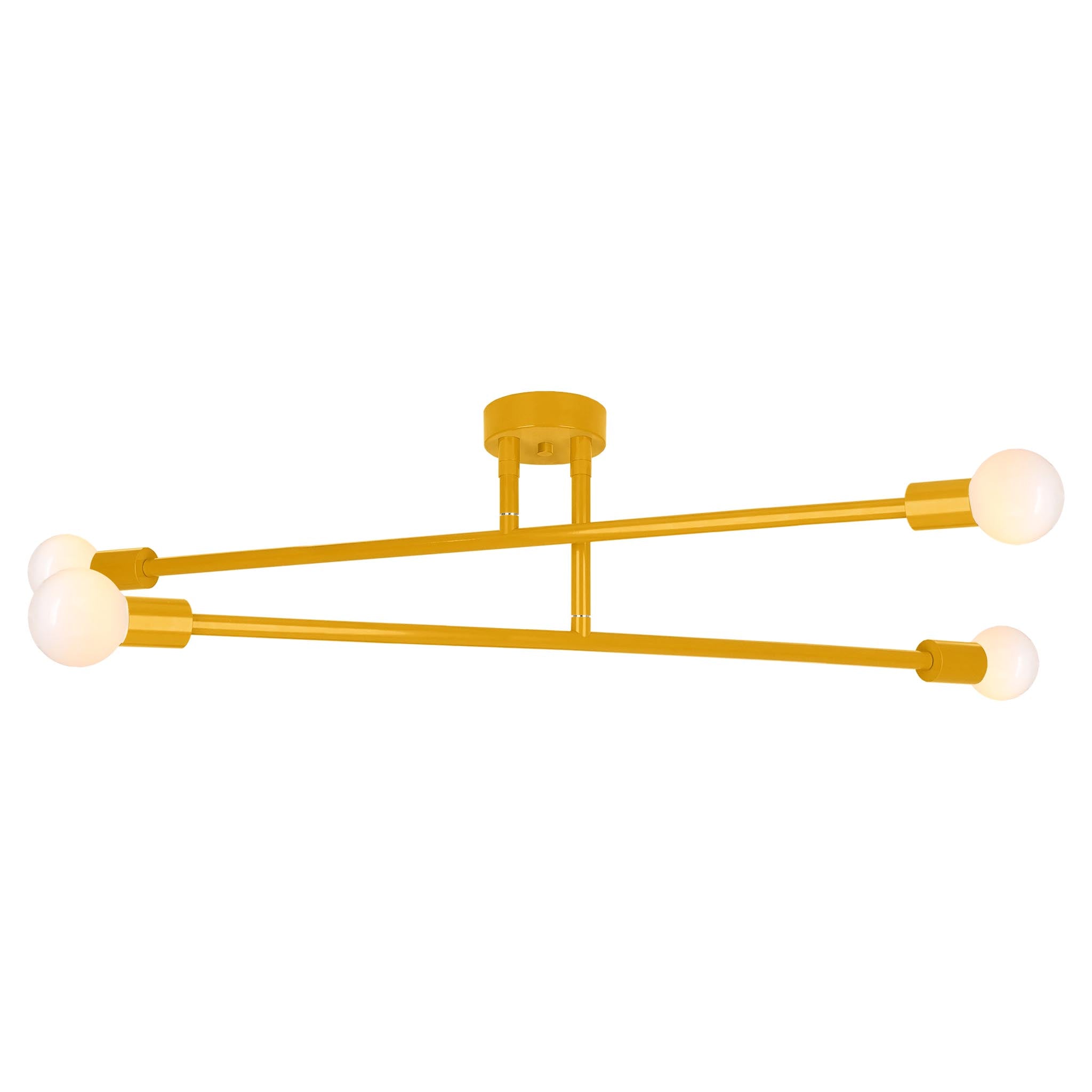 Ochre color Captain flush mount 47" Dutton Brown lighting