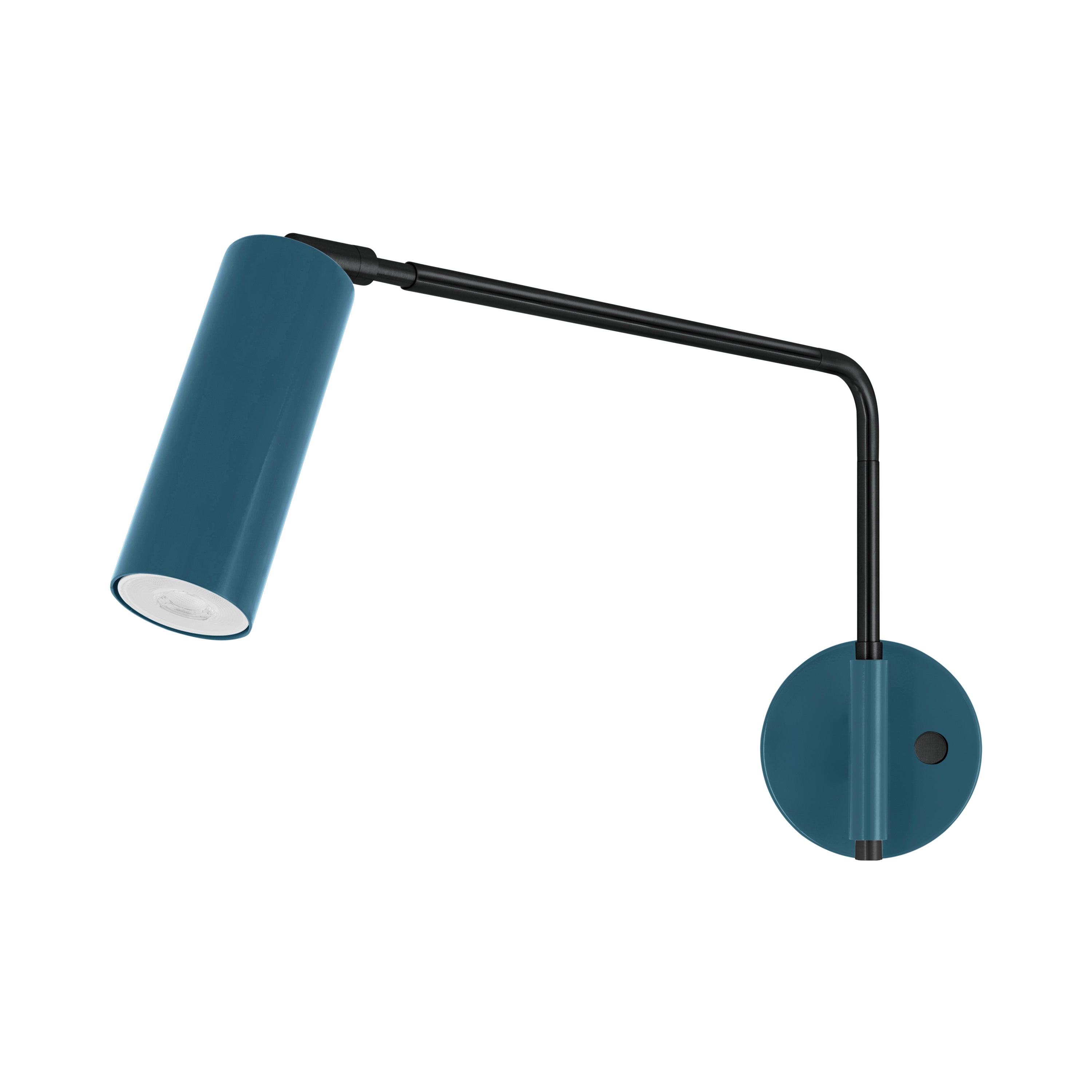 Black and slate blue color Color Reader Swing Arm sconce Dutton Brown lighting