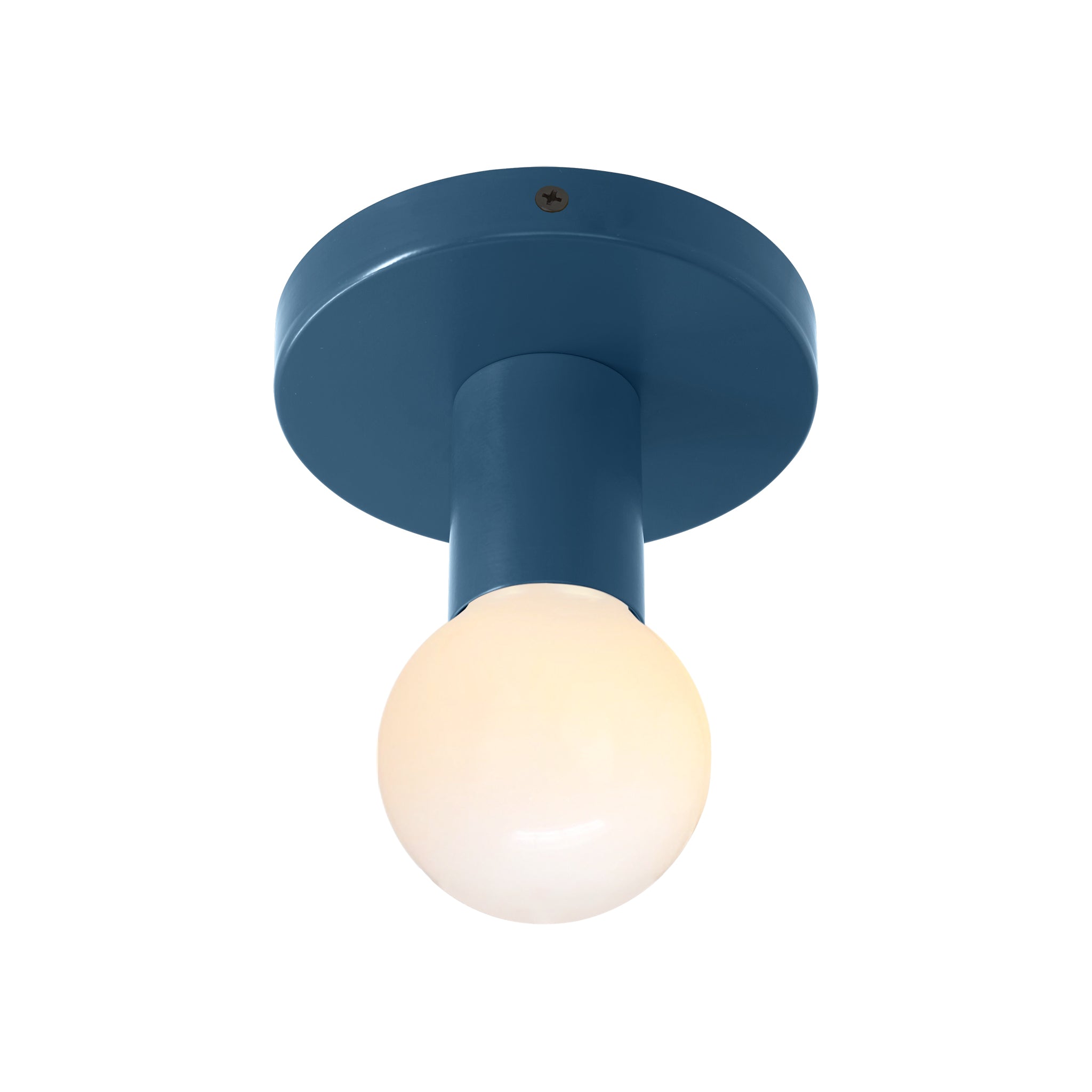 Black and slate blue color Twink flush mount Dutton Brown lighting