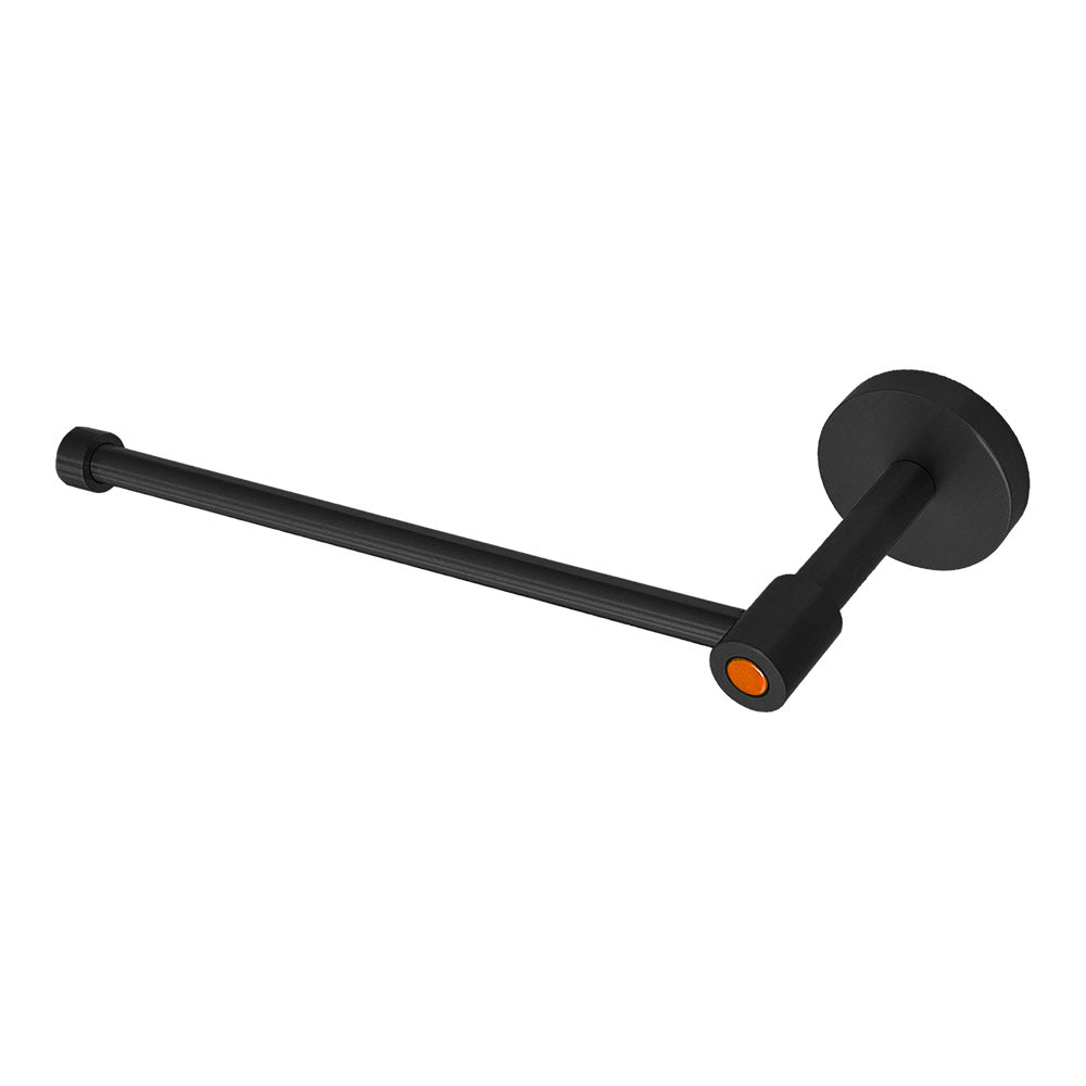 Black and orange color Head hand towel bar Dutton Brown hardware