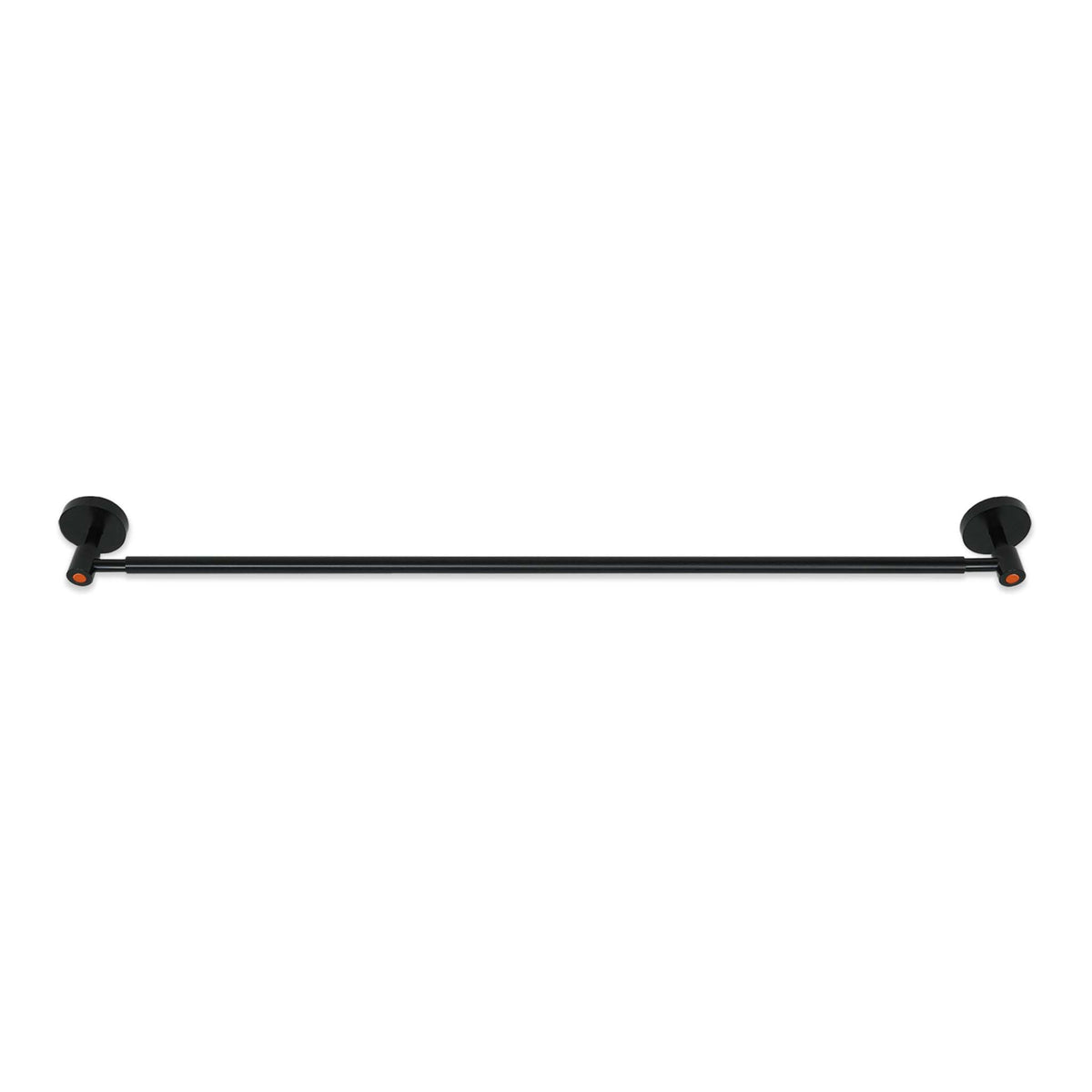 Black and orange color Head towel bar 24" Dutton Brown hardware