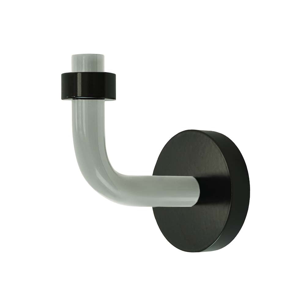 Black and spa color Snug hook Dutton Brown hardware